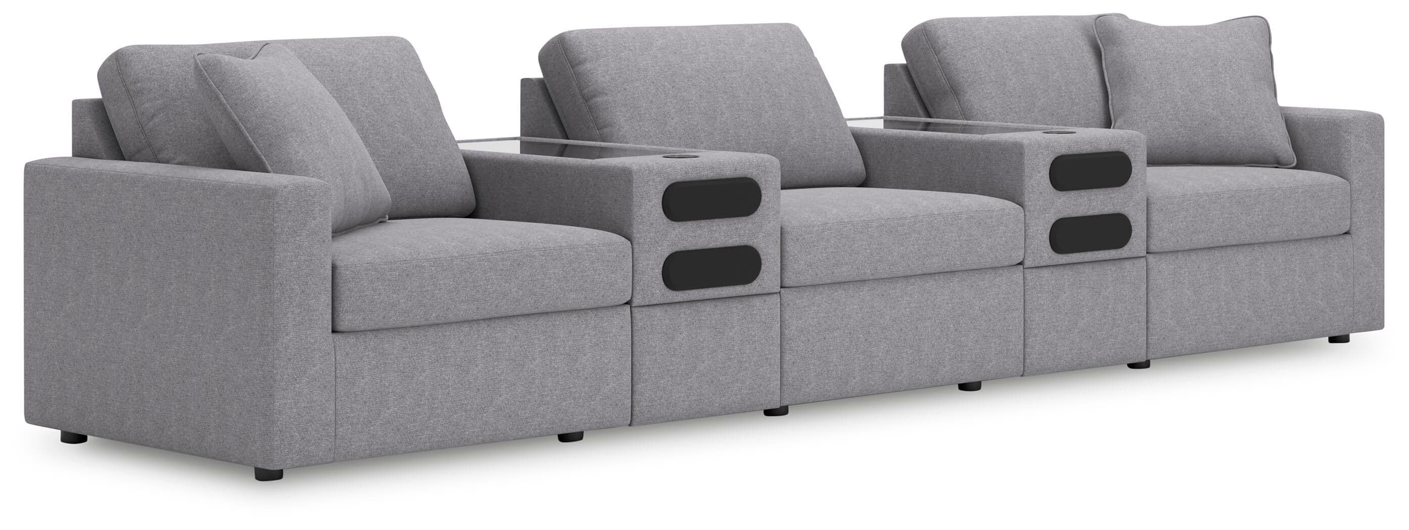5-Piece Sectional With Audio System Console