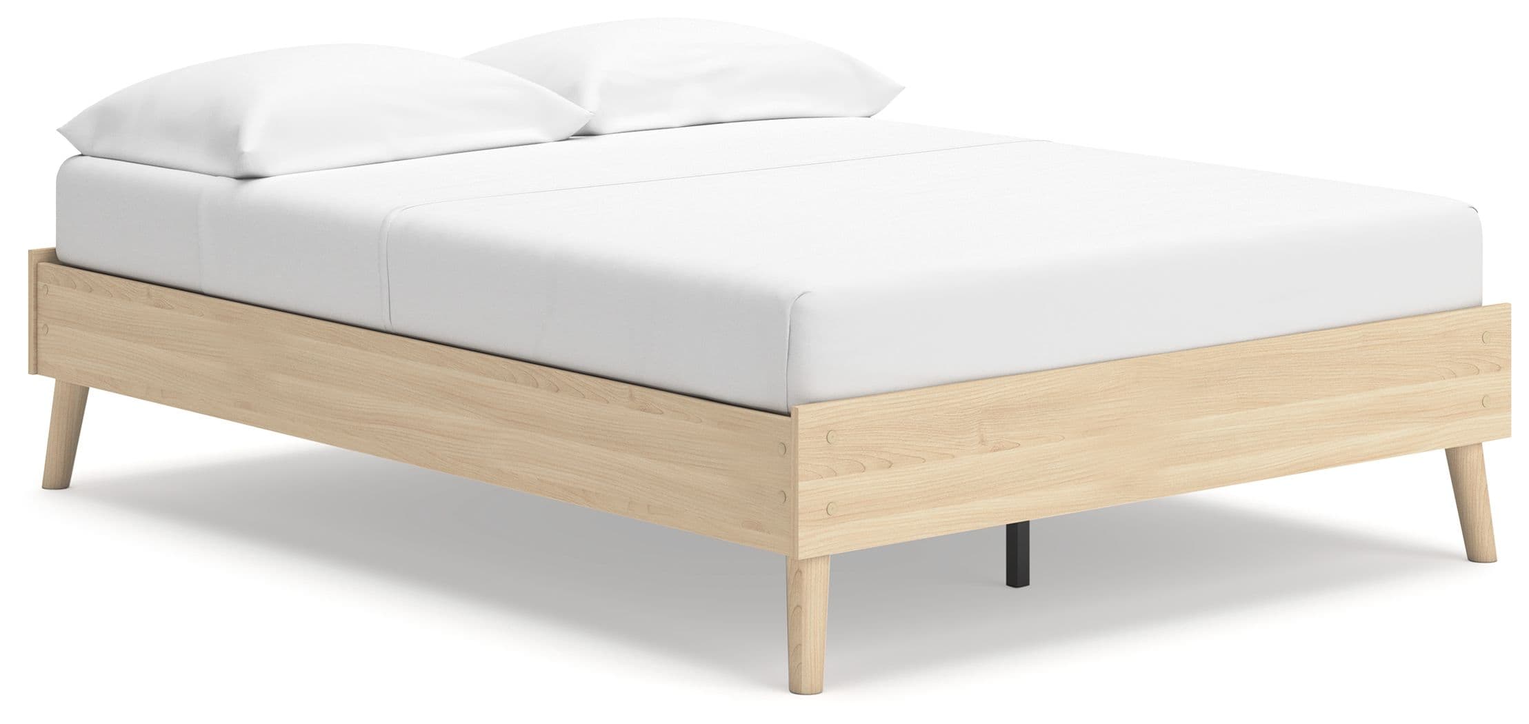 Cabinella - Full Platform Bed - Tan