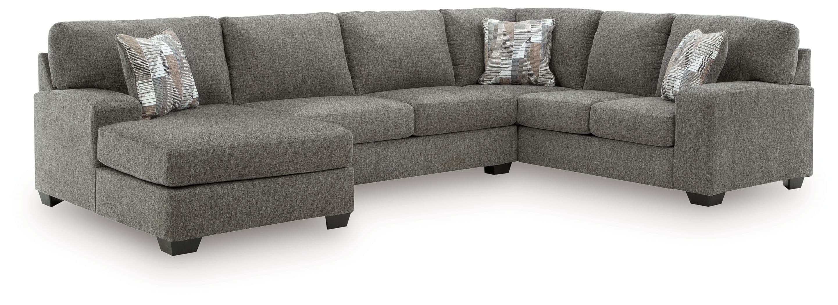 3-Piece Sleeper Sectional With LAF Chaise And RAF Sofa