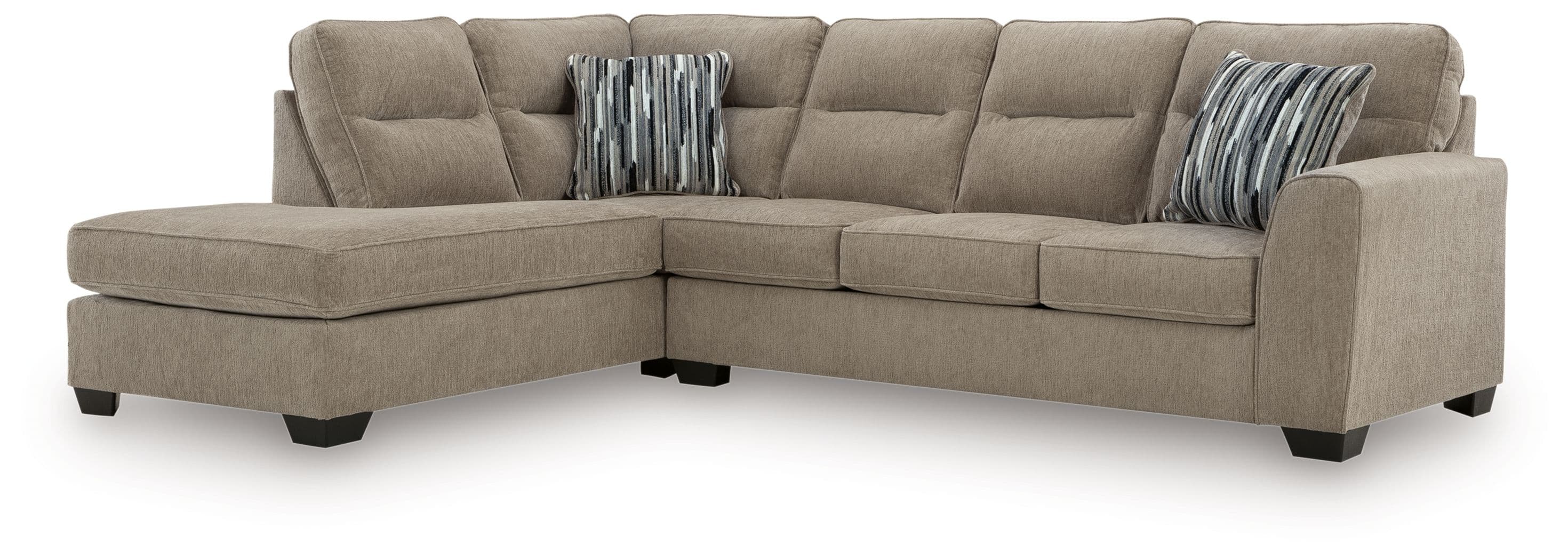 2-Piece Sectional With LAF Corner Chaise · Mocha