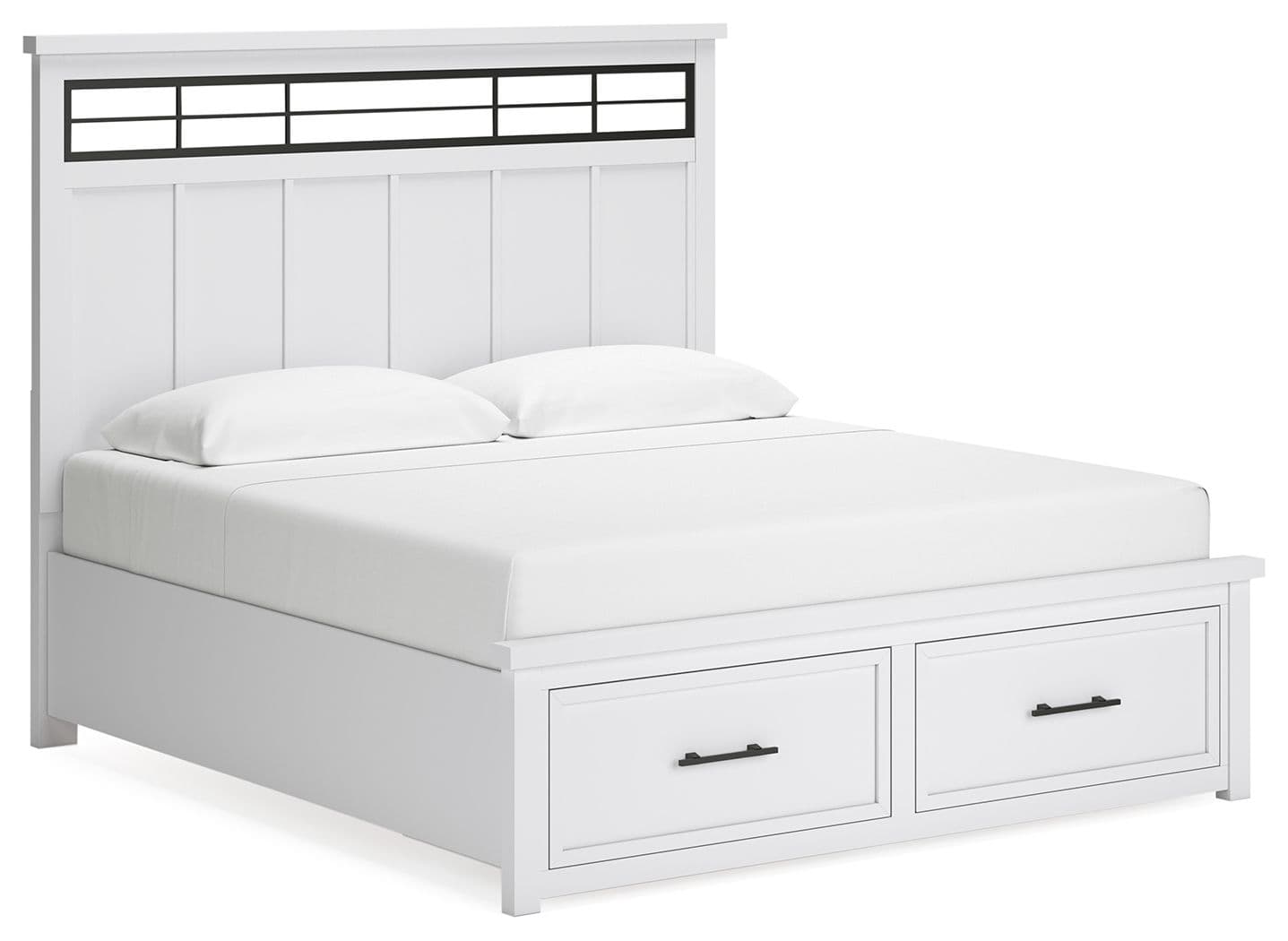 King Panel Storage Bed