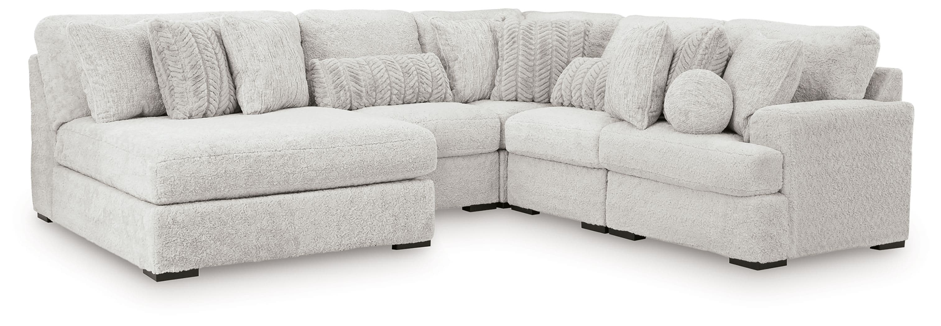 5-Piece Sectional With Armless Chaise And RAF Corner Chair
