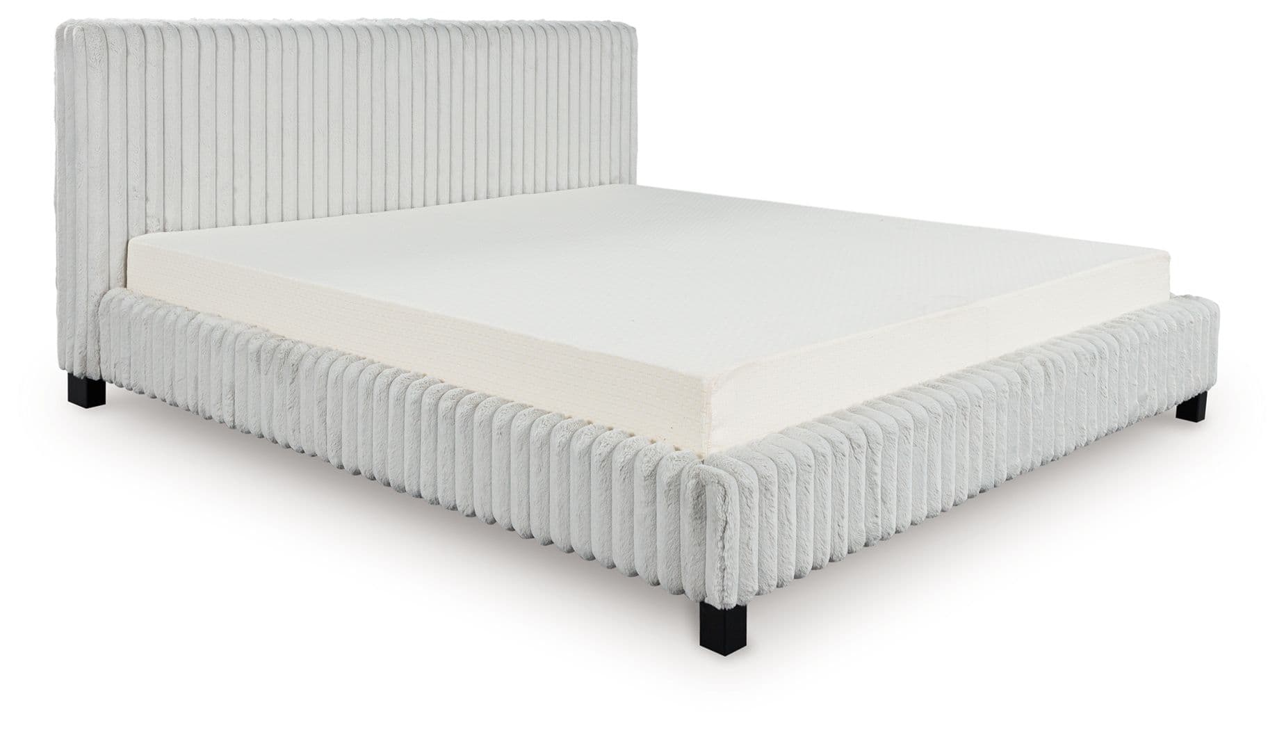 Zuraleus - King Upholstered Bed - White