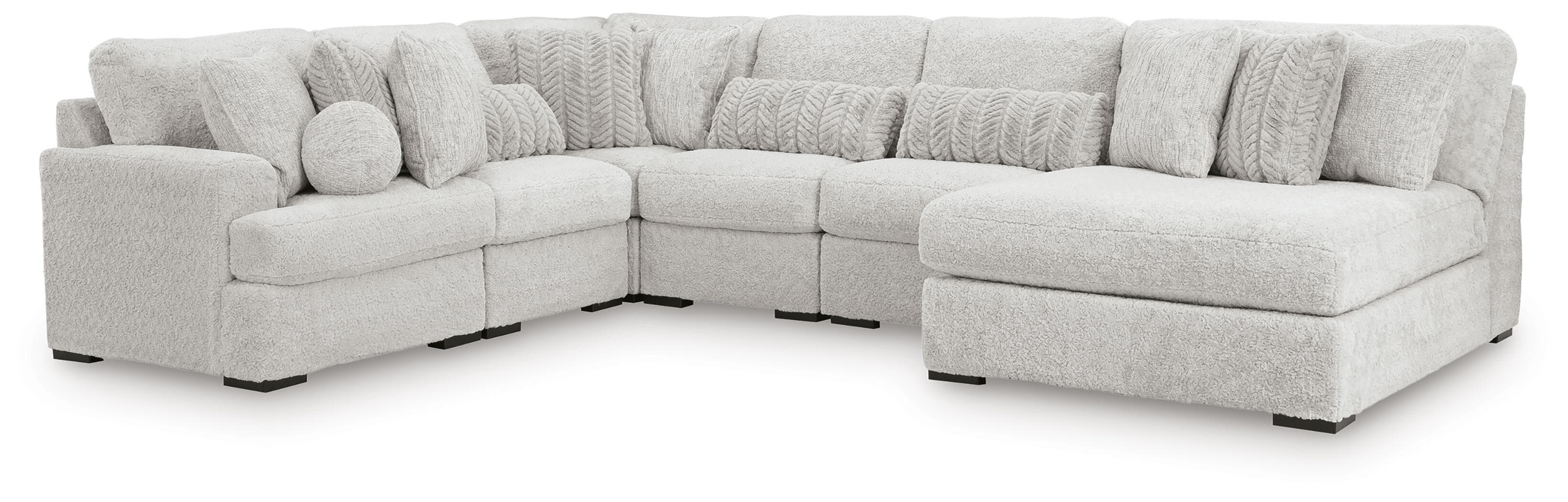 6-Piece Sectional With Armless Chaise And LAF Corner Chair