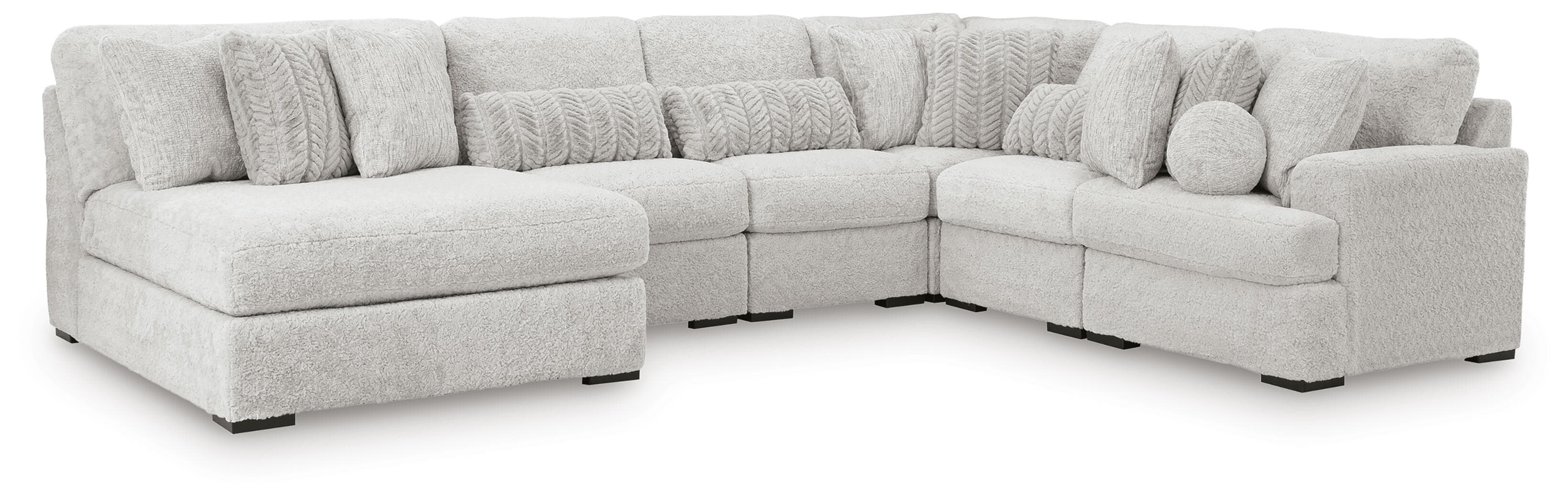 6-Piece Sectional With Armless Chaise And RAF Corner Chair
