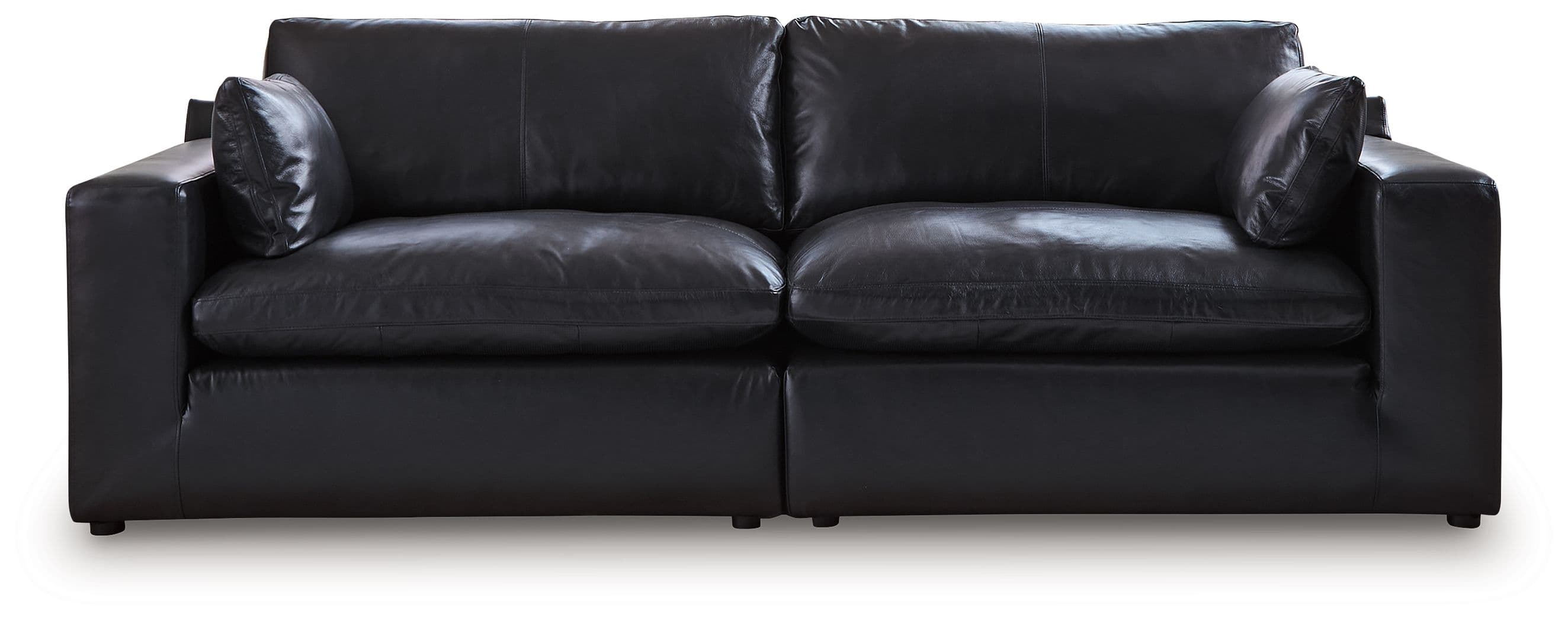 2-Piece Sectional Loveseat · Black