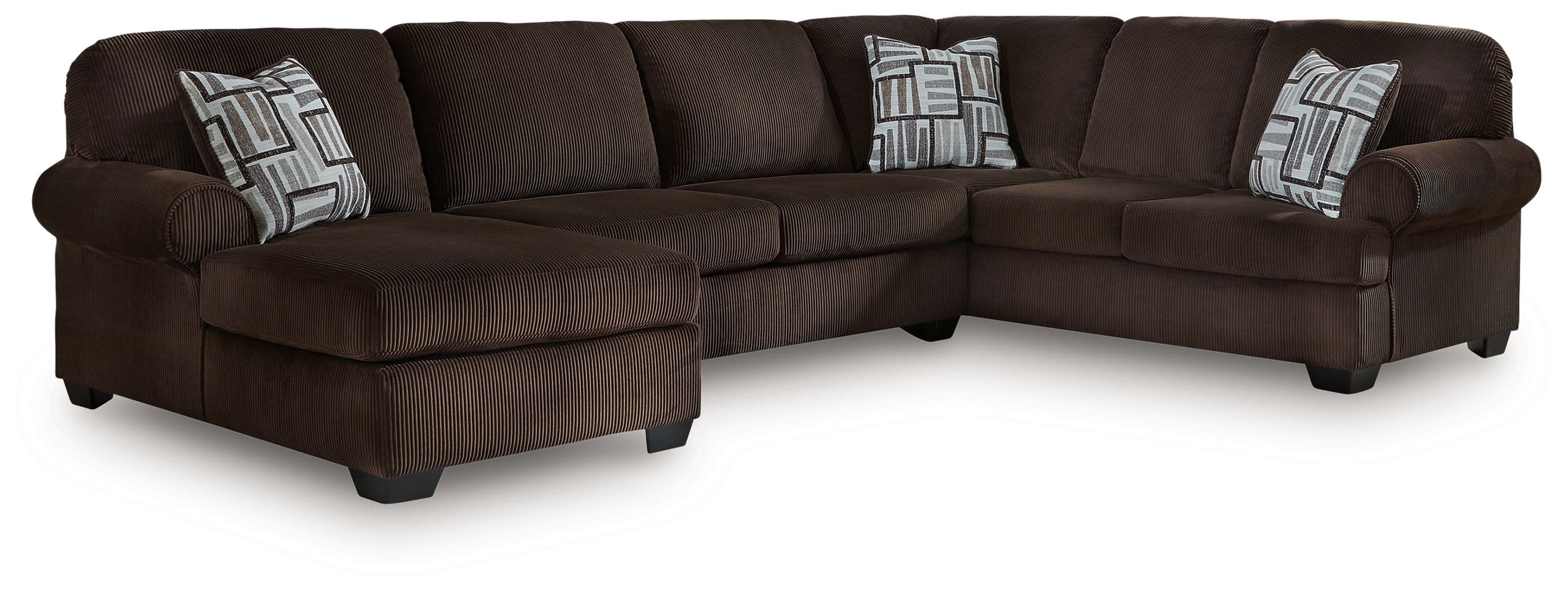 3-Piece Sectional With LAF Chaise And RAF Sofa