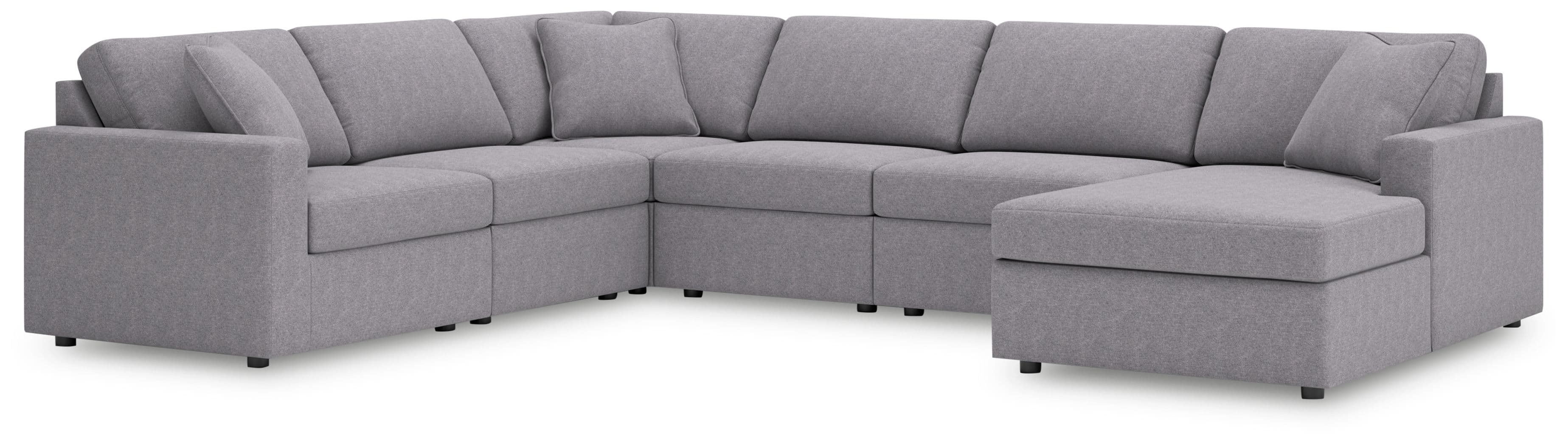 6-Piece Sectional With Raf Corner Chaise