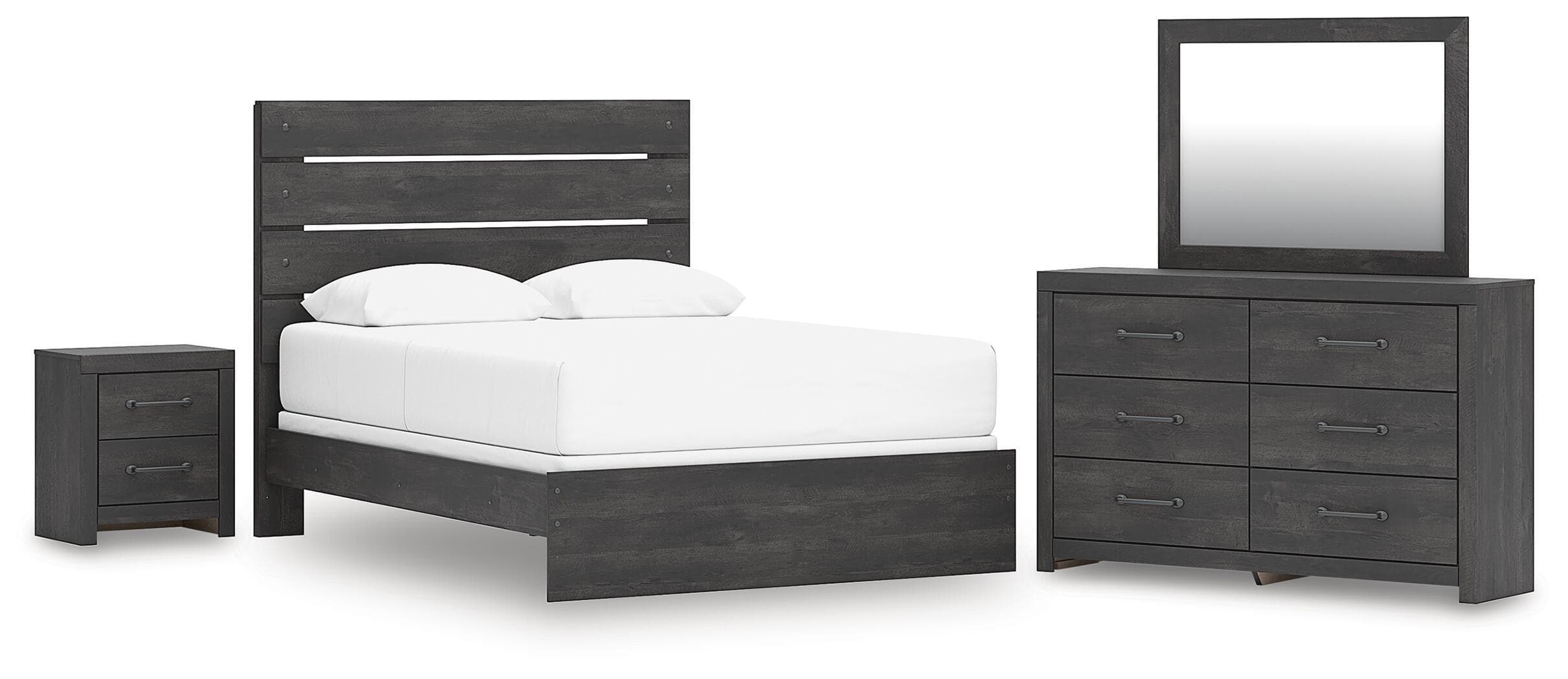 4 Pc. · Queen Panel Bed, Dresser, Mirror And Nightstand