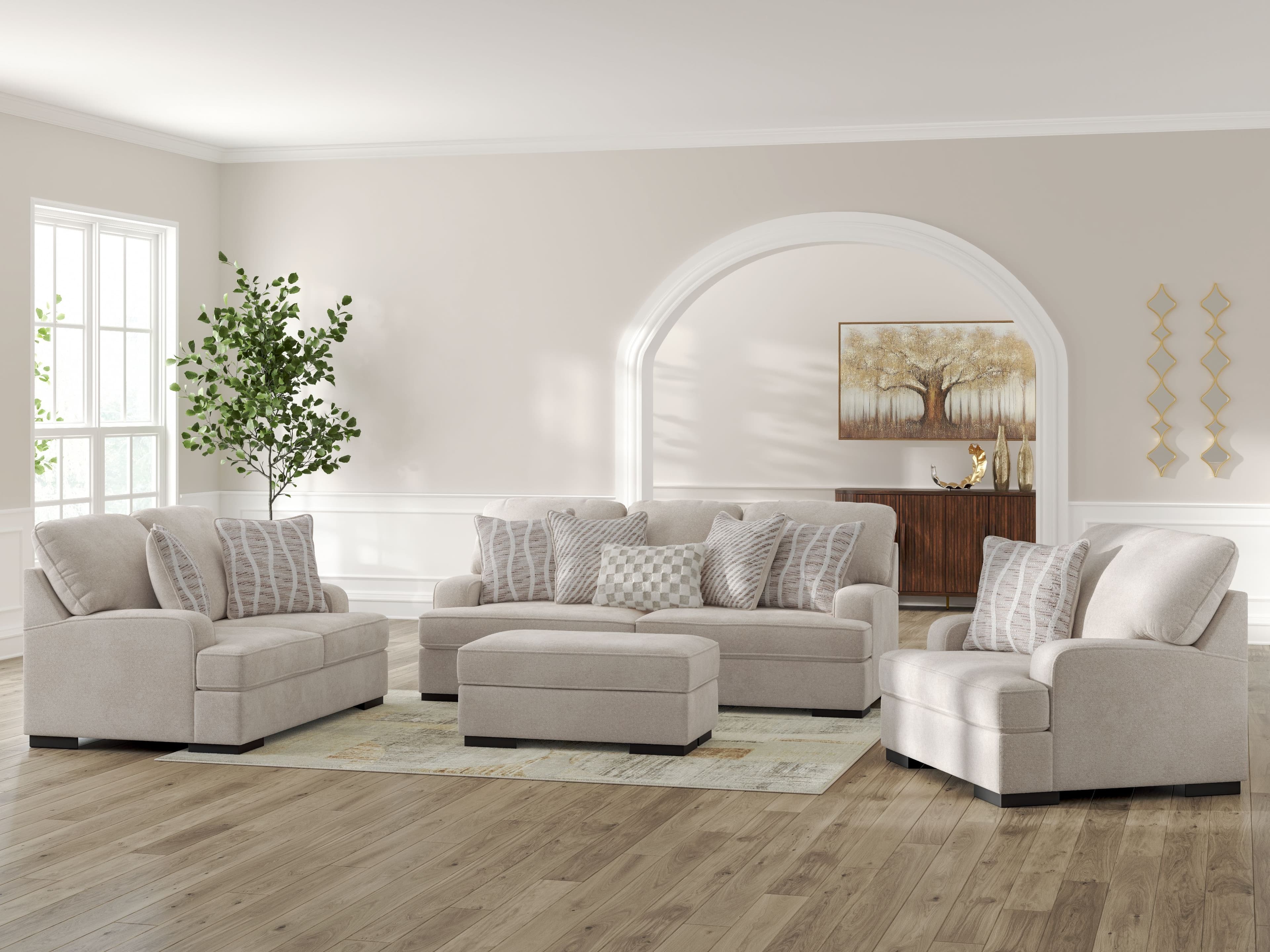 4 Pc. · Sofa, Loveseat, Chair And A Half, Ottoman