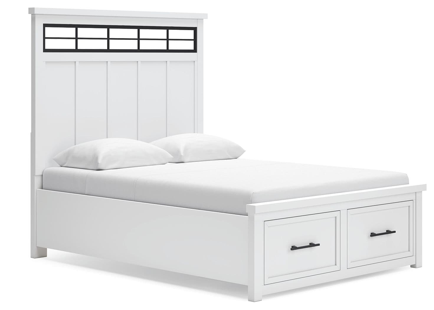 Queen Panel Storage Bed