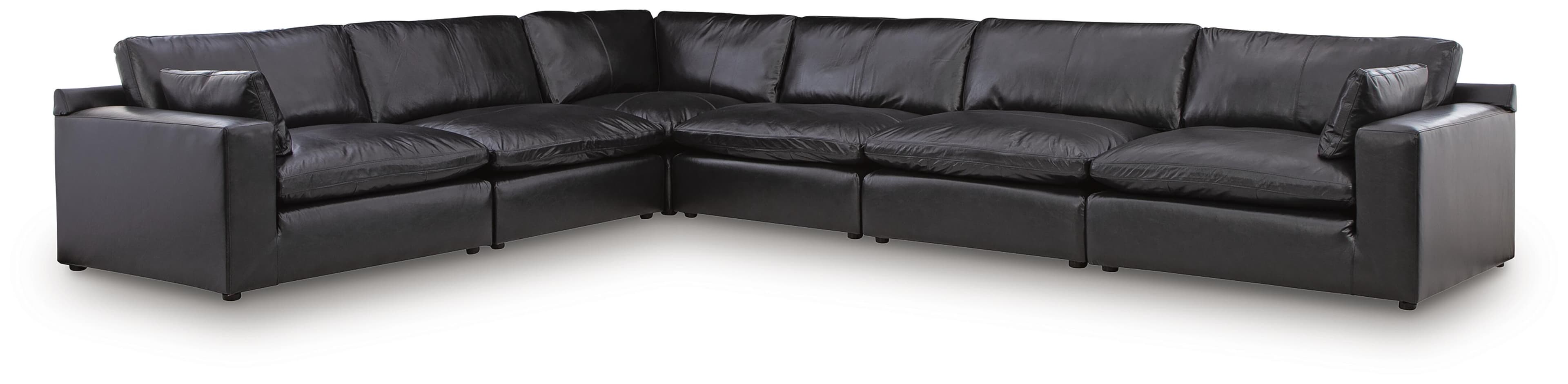 6-Piece Sectional · Black