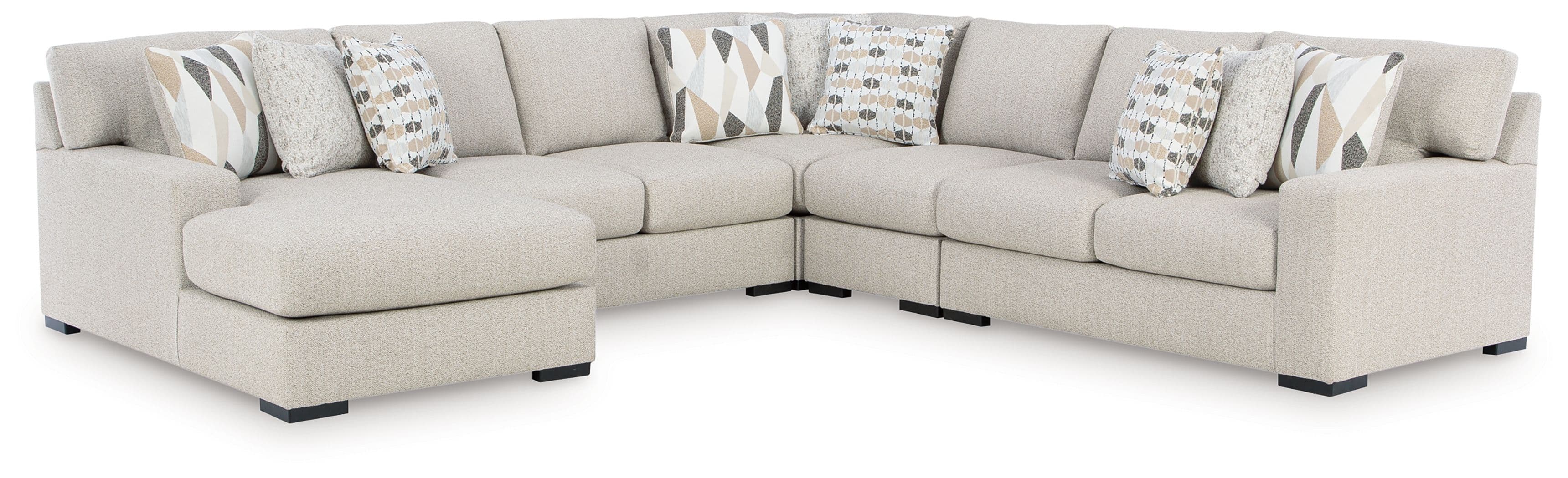 5-Piece Sectional With LAF Corner Chaise