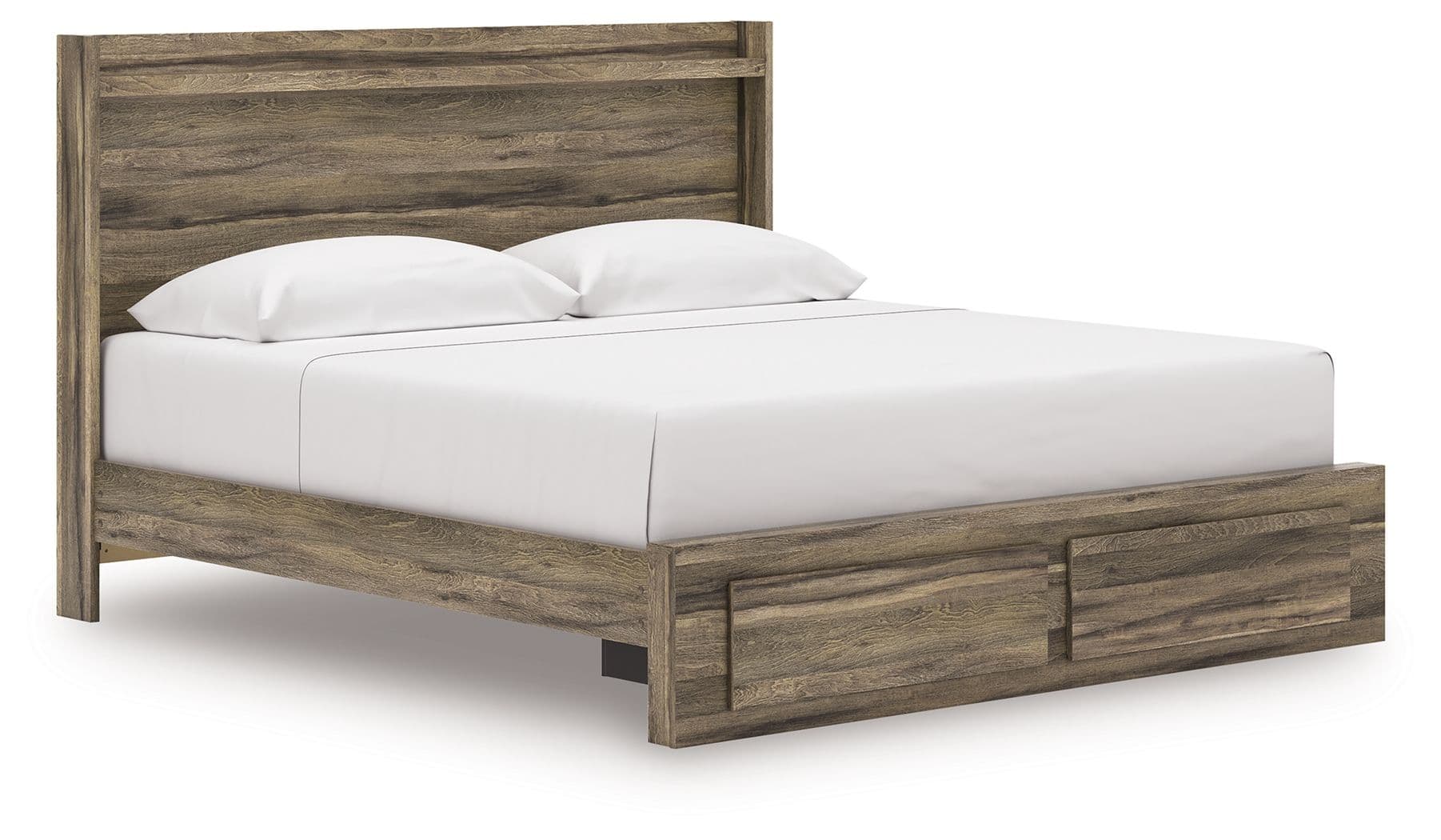King Panel Storage Bed