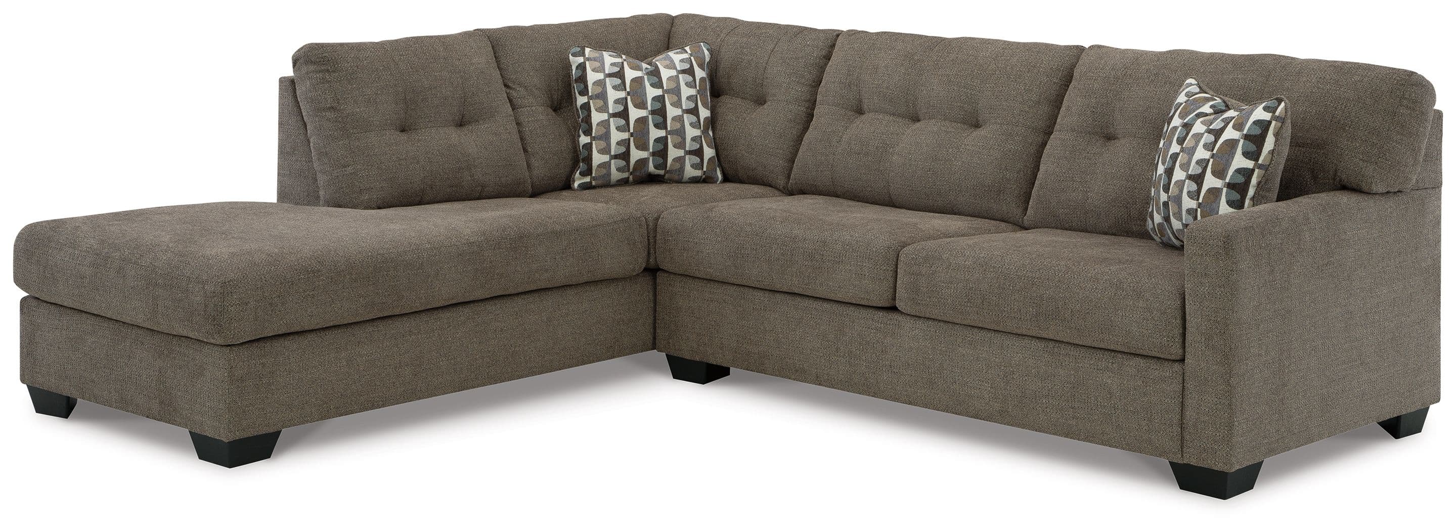 2-Piece Sleeper Sectional With Laf Corner Chaise · Chocolate