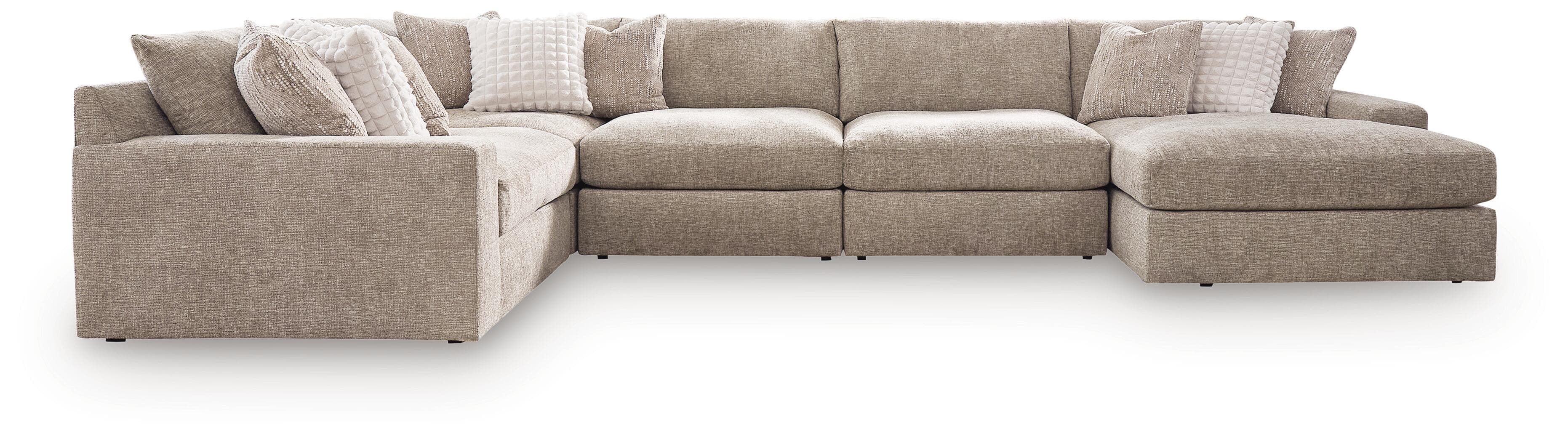 5-Piece Sectional With RAF Corner Chaise