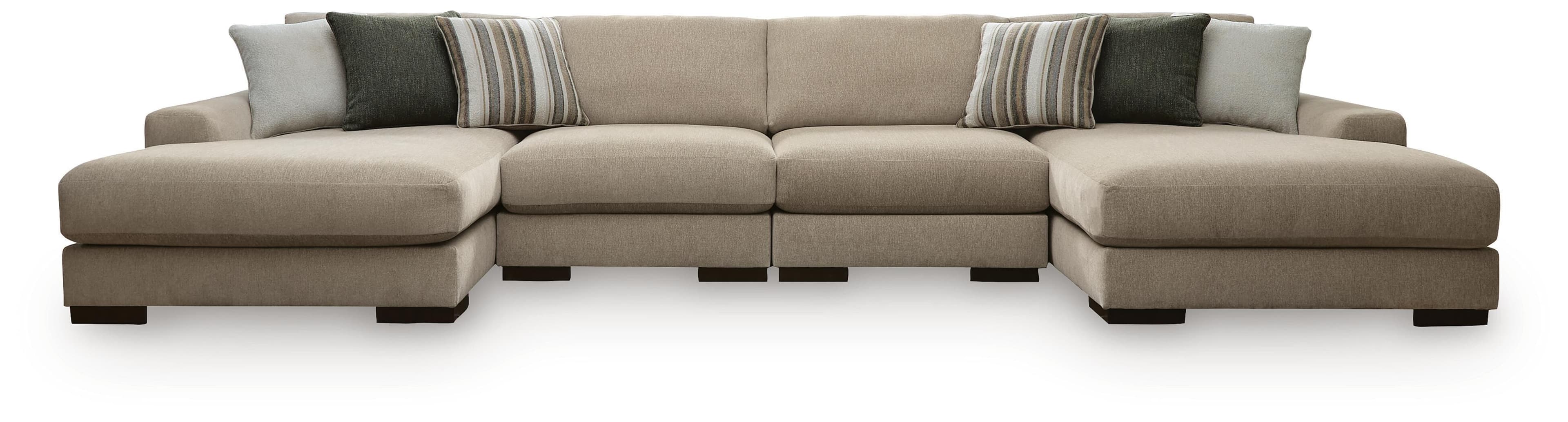 4-Piece Double Chaise Sectional
