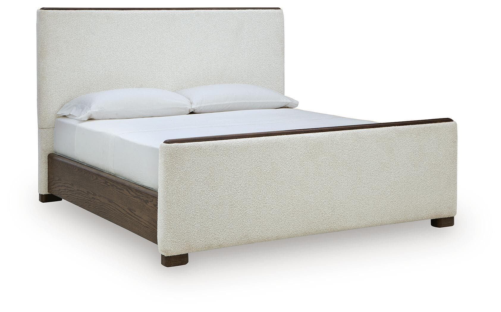 California King Upholstered Panel Bed