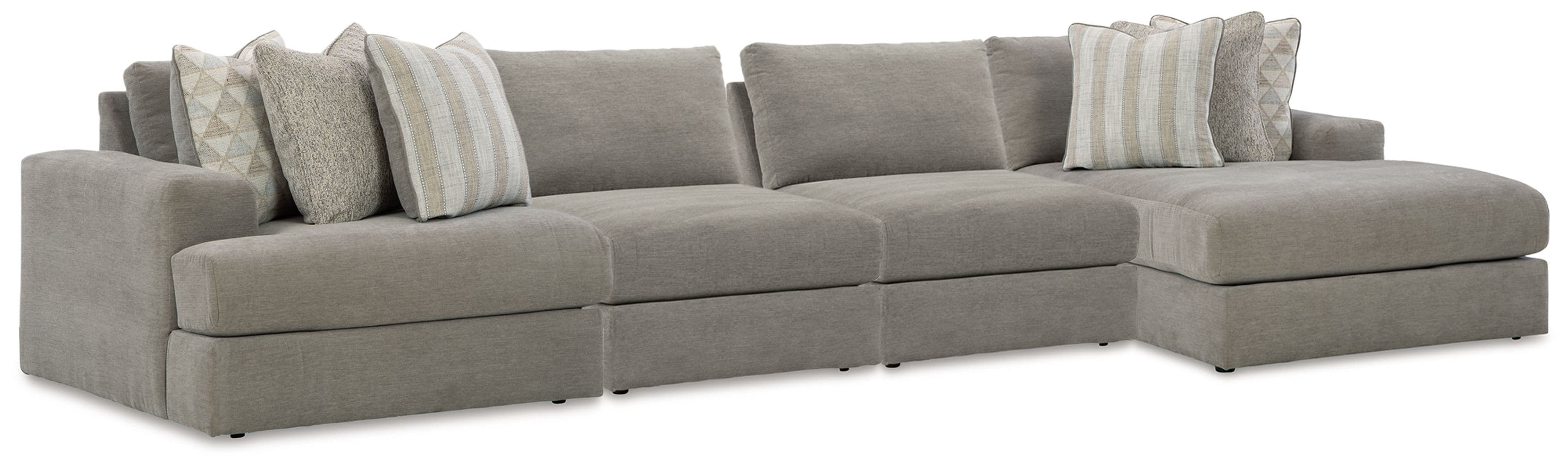 4-Piece Sectional With Raf Corner Chaise