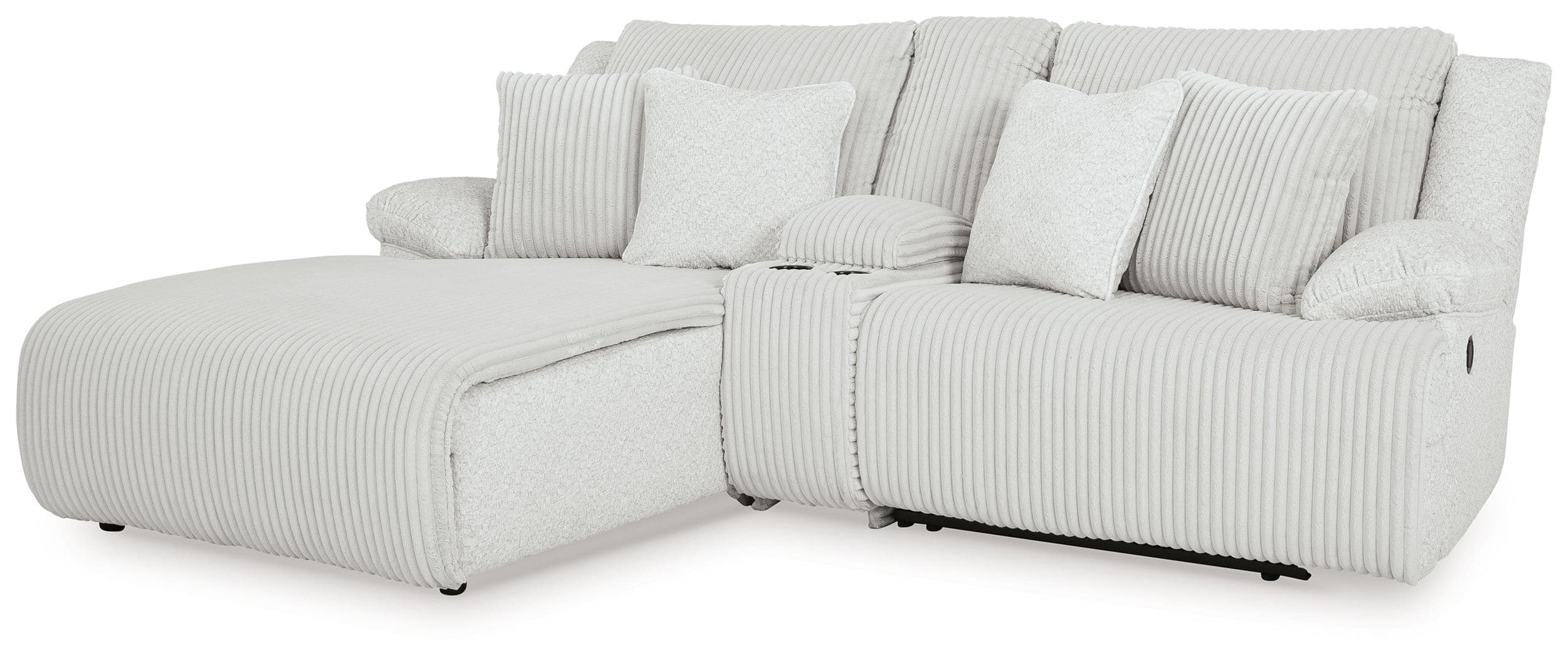 3-Piece Reclining Sectional Sofa With Laf Chaise · Alloy