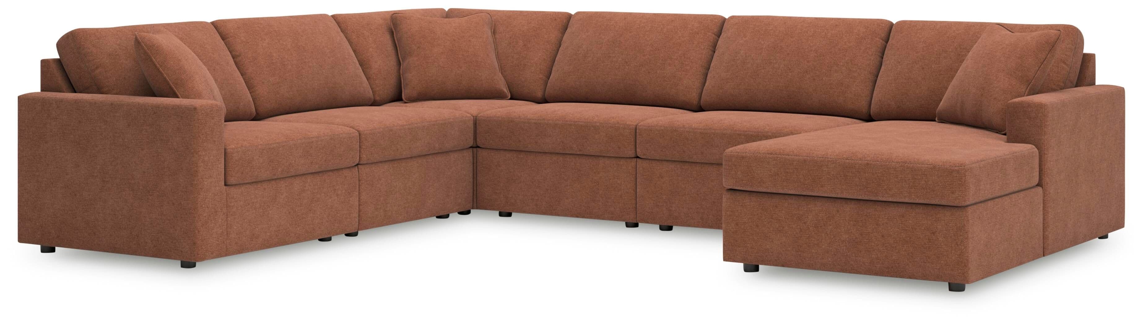 6-Piece Sectional With Raf Corner Chaise