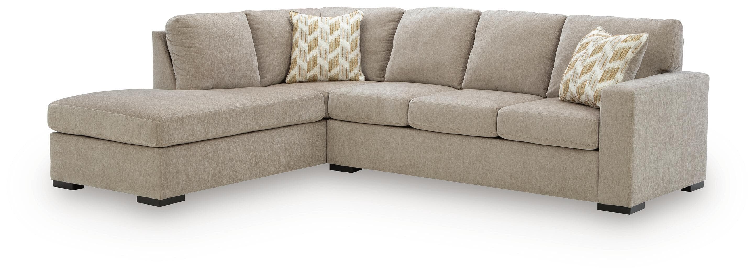 2-Piece Sleeper Sectional With LAF Corner Chaise · Stone