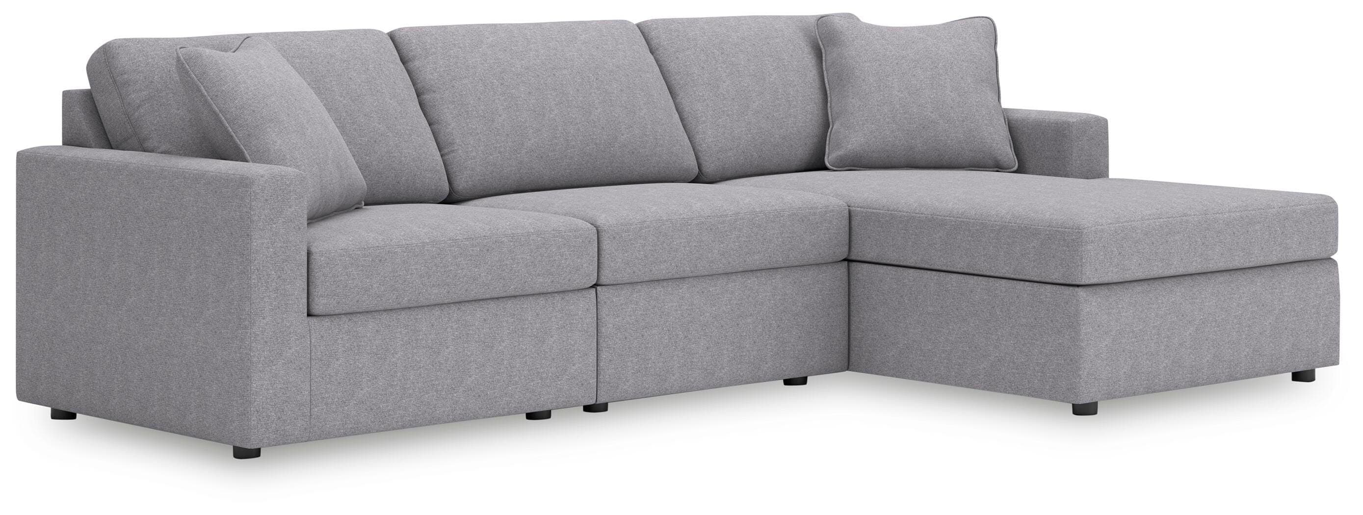 3-Piece Sectional Sofa Wth RAF Corner Storage