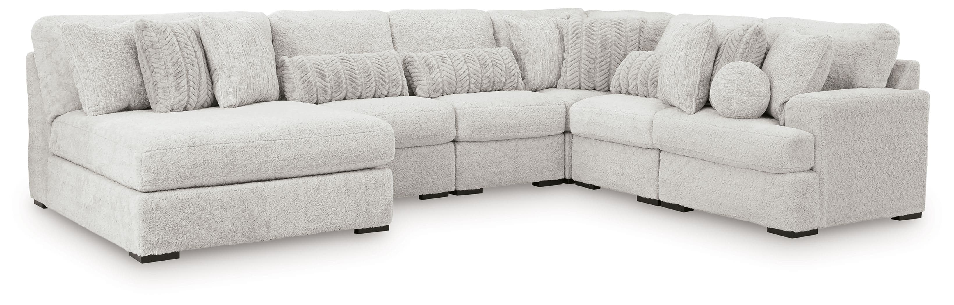 6-Piece Sectional With Armless Chaise And RAF Corner Chair