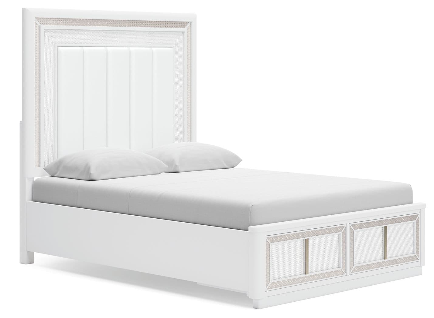 Queen Upholstered Storage Bed