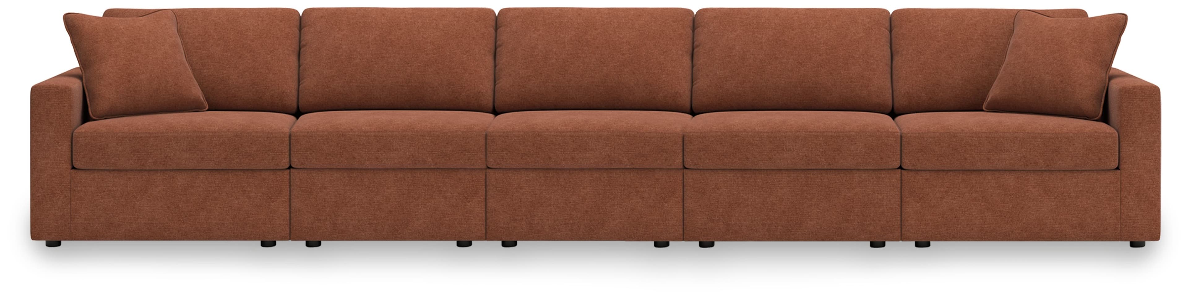5-Piece Sectional With 3 Armless Chairs And LAF / RAF Corner Chairs