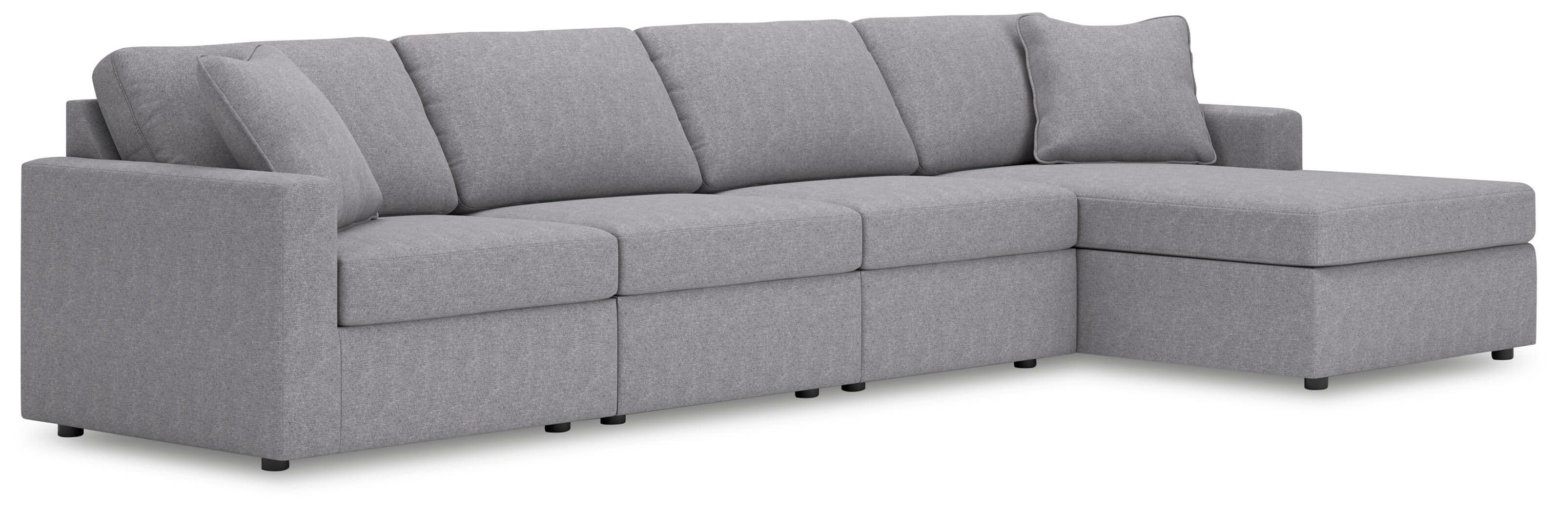 4-Piece Sectional With Raf Corner Chaise