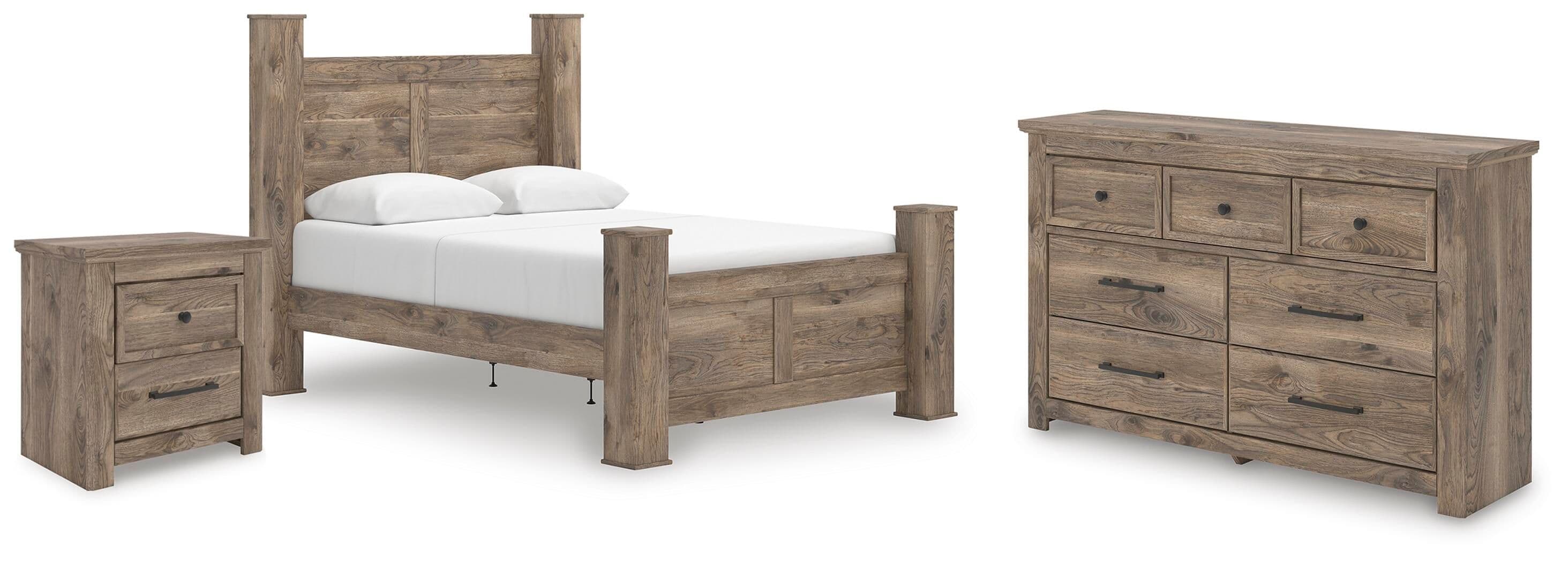 3 Pc. · Queen Poster Bed, Dresser And Nightstand