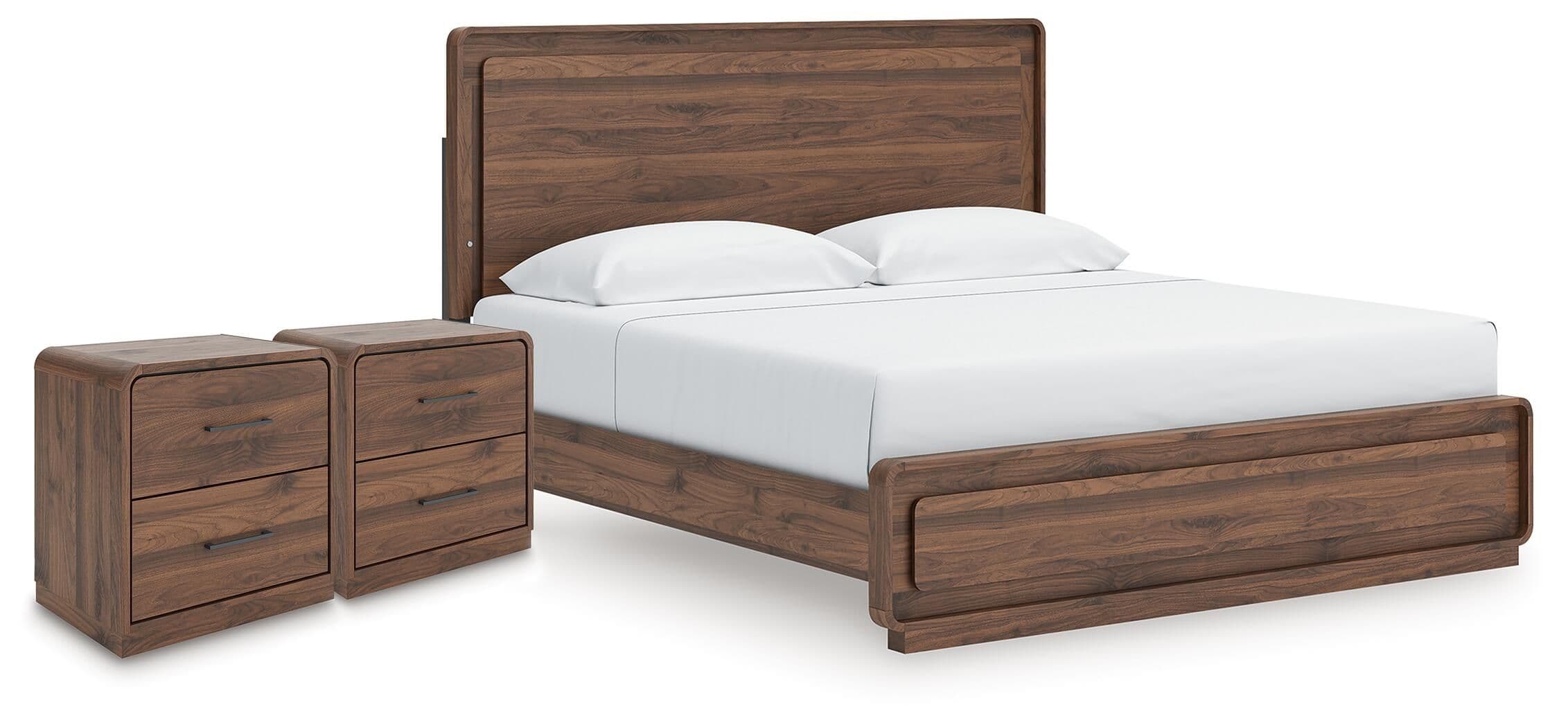 3 Pc. · King Panel Bed And 2 Nightstands