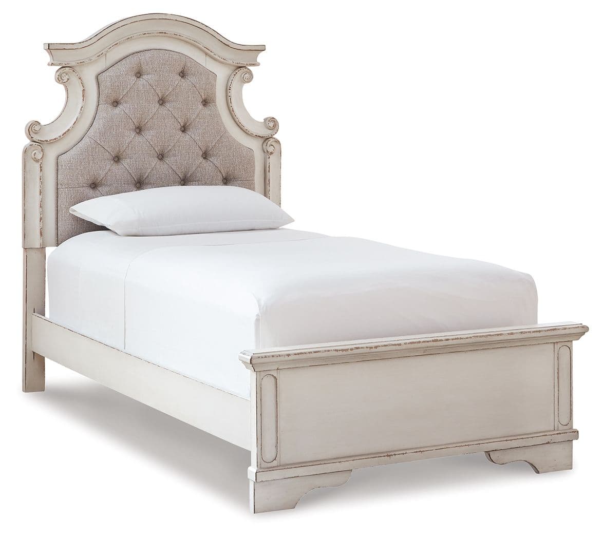 Twin Upholstered Panel Bed
