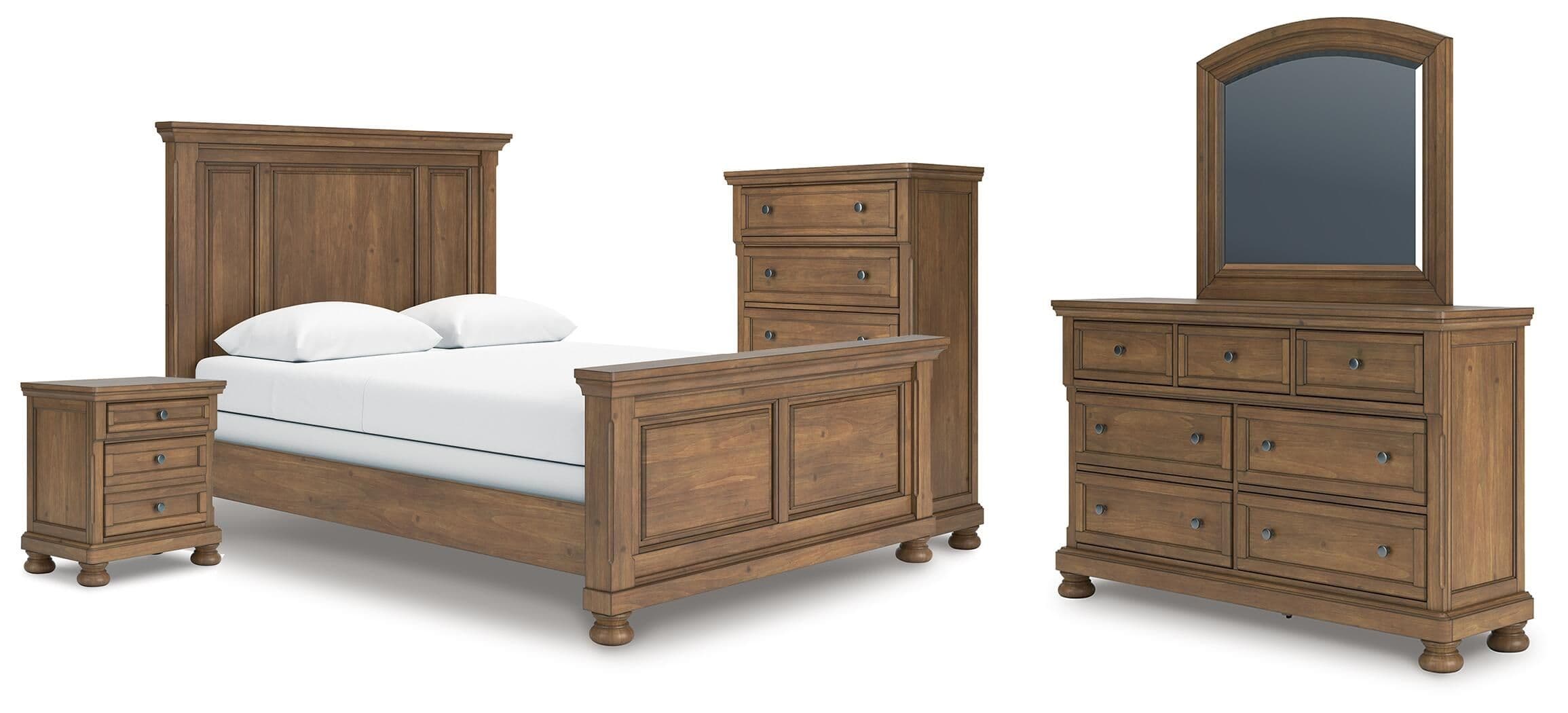 5 Pc. · Queen Panel Bed, Dresser, Mirror, Chest And Nightstand