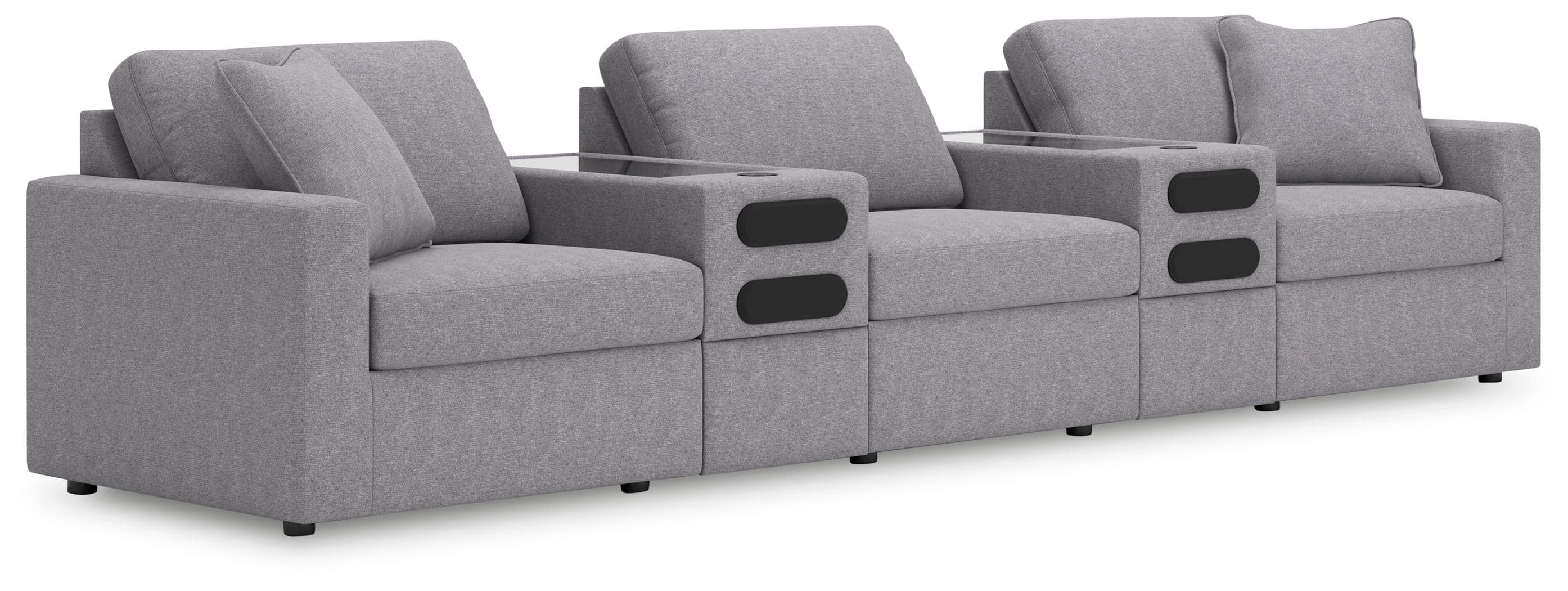 5-Piece Sectional With Audio System Console