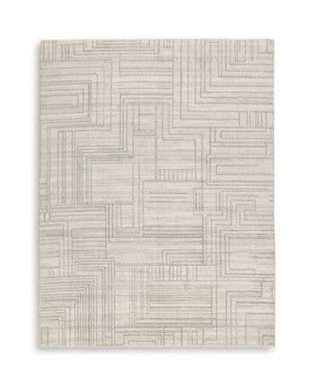 Dorwick - 8' x 10' Washable Rug - Gray / Ivory