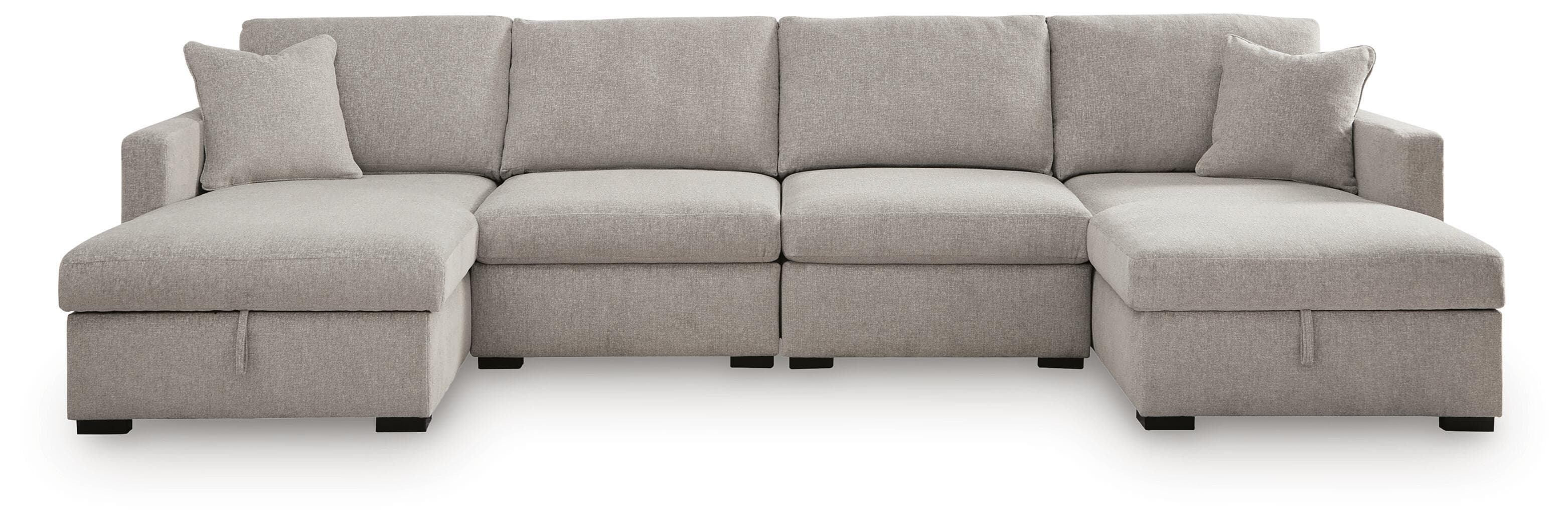 4-Piece Double Storage Chaise Sectional