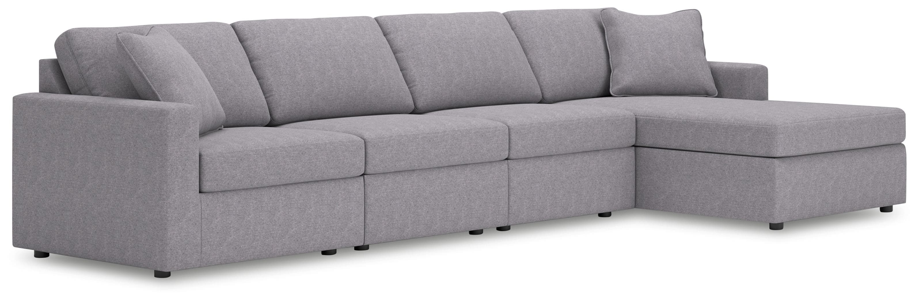 4-Piece Sectional With Raf Corner Chaise