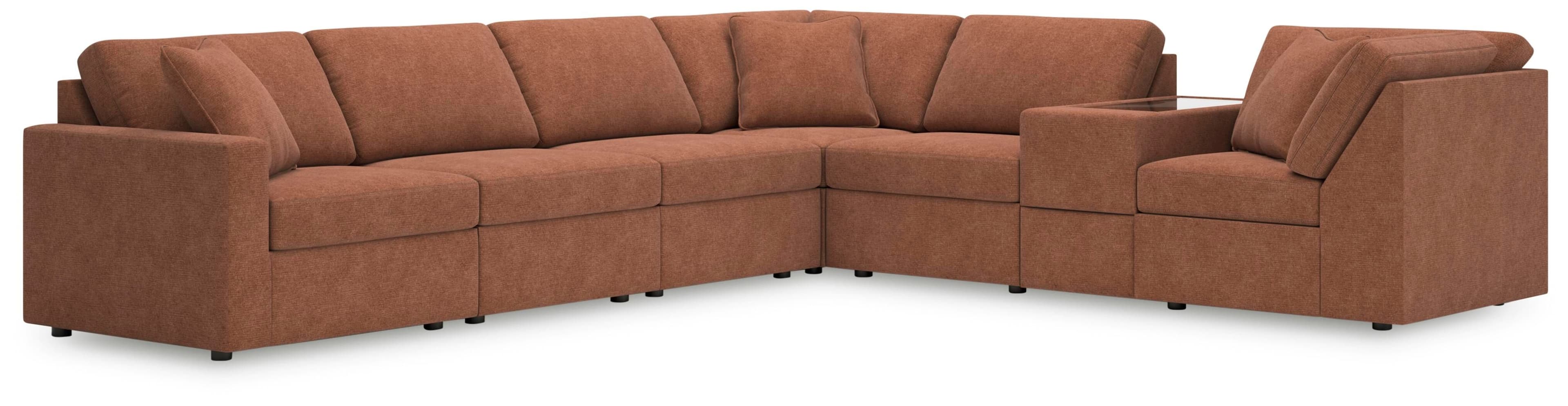 7-Piece Sectional With Storage Console And Laf Corner Chair
