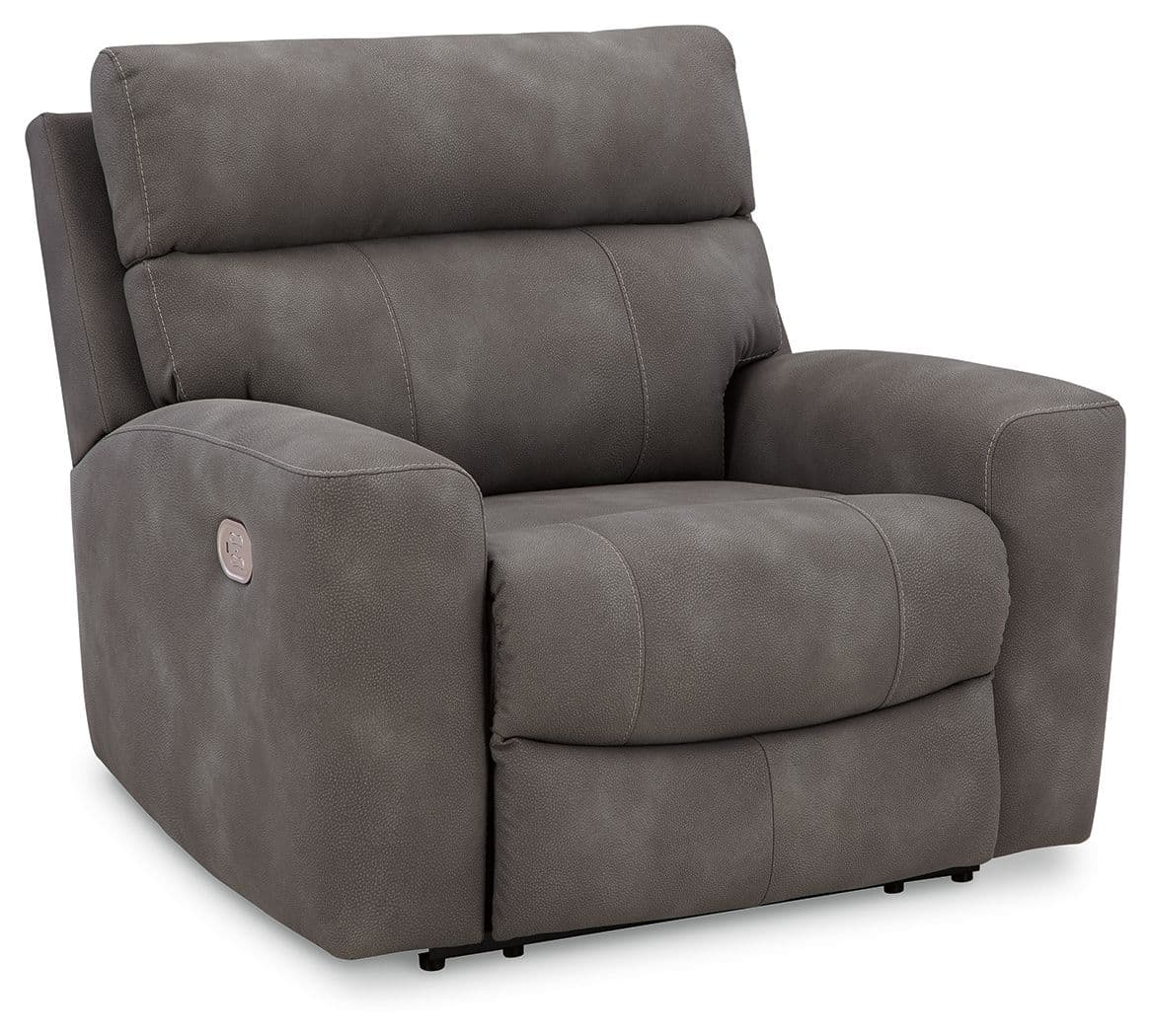 Power Recliner With Adjustable Headrest · Slate