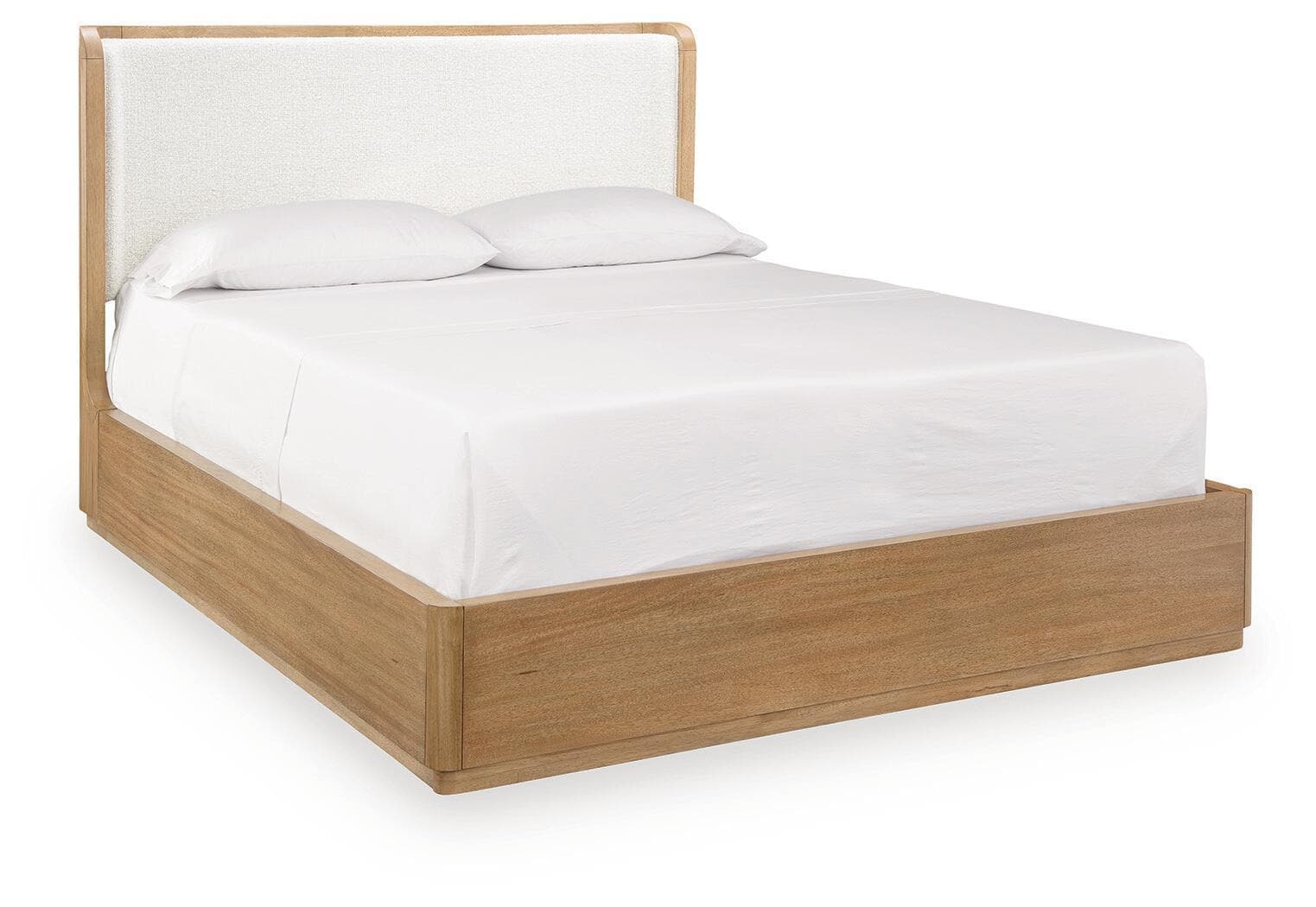 Pamaria - Queen Upholstered Bed - Light Brown