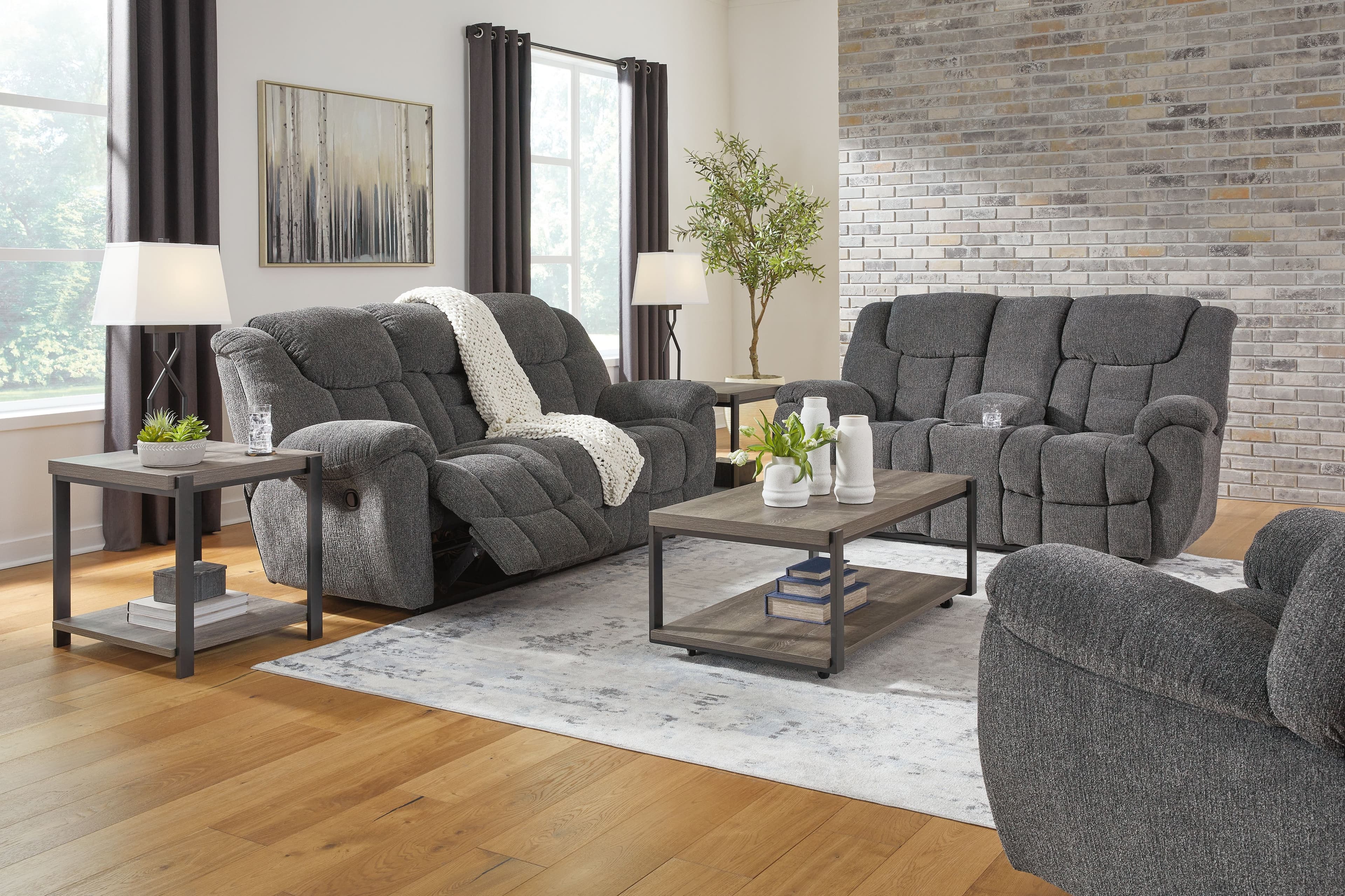 3 Pc. · Reclining Sofa, Reclining Loveseat With Console, Rocker Recliner