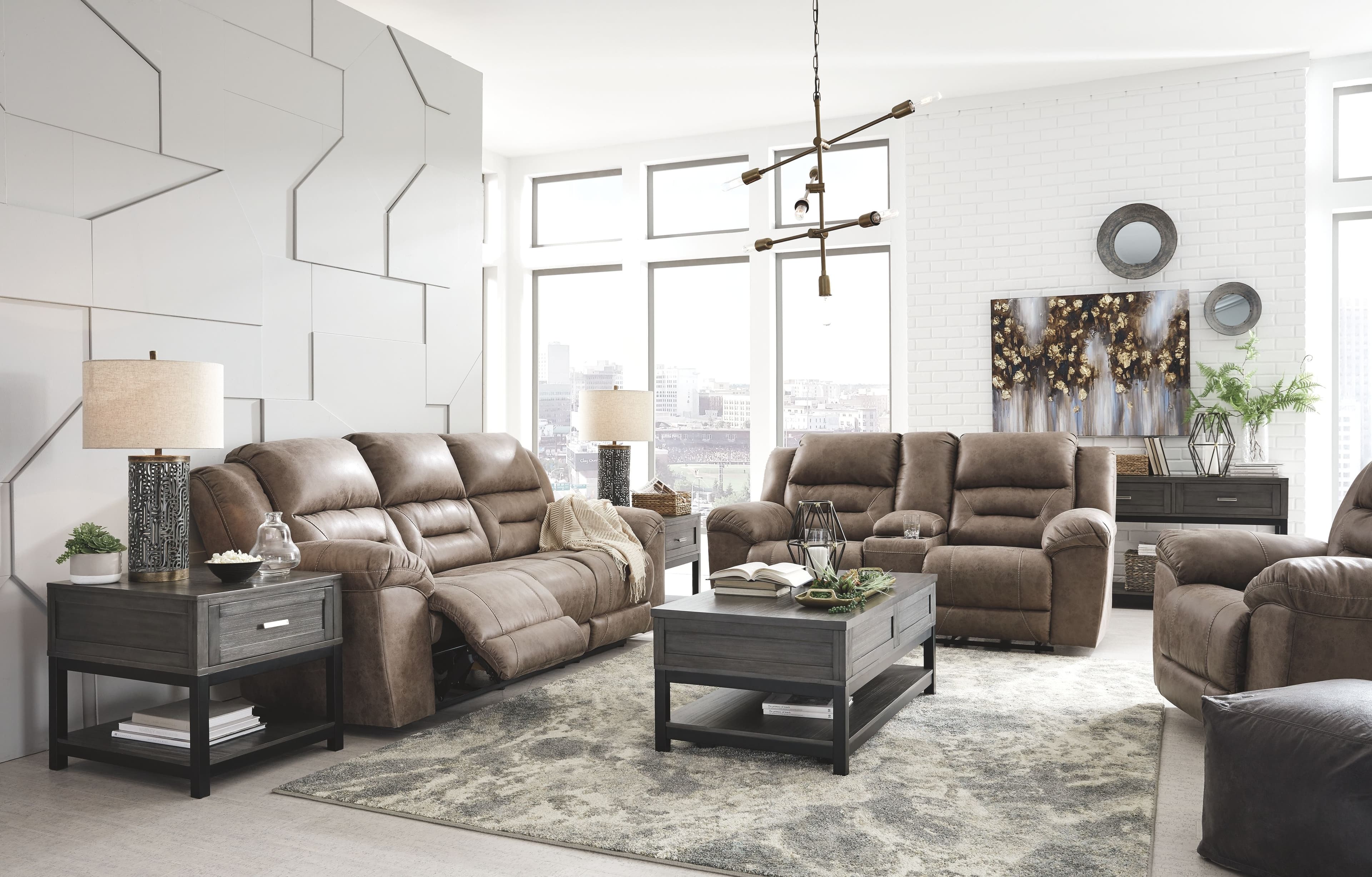 3 Pc. · Power Sofa, Loveseat, Rocker Recliner · Fossil