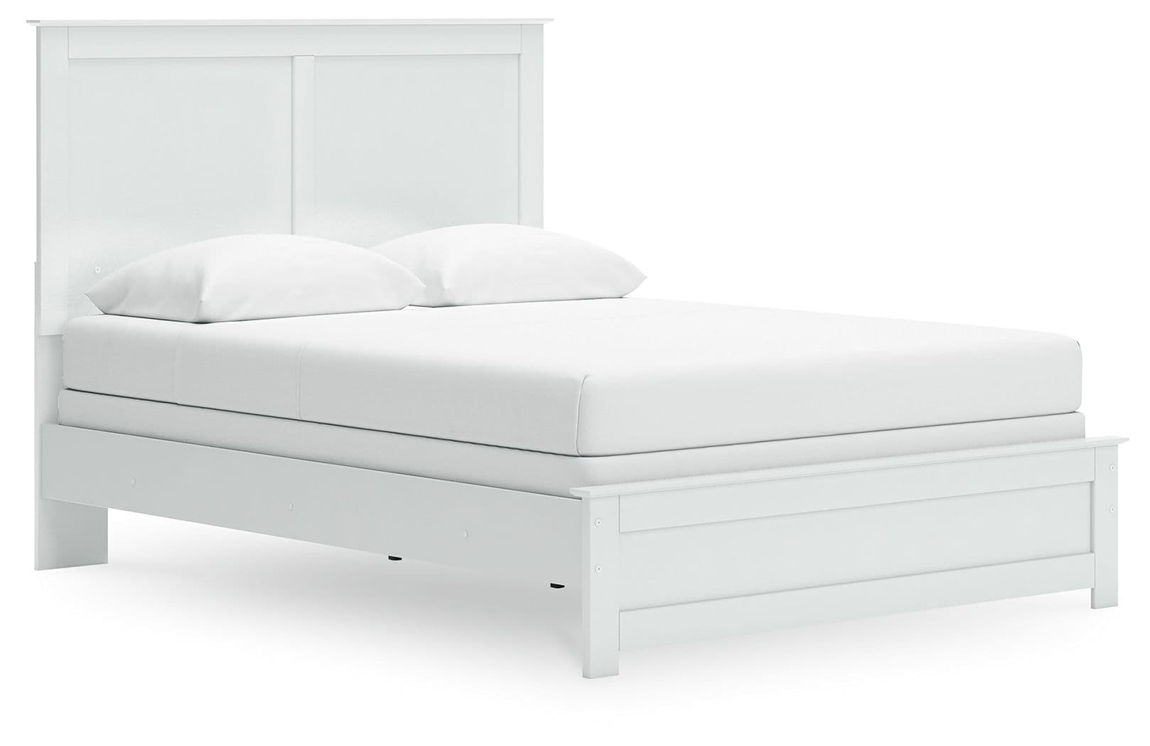 Queen Panel Bed With Framed Footboard
