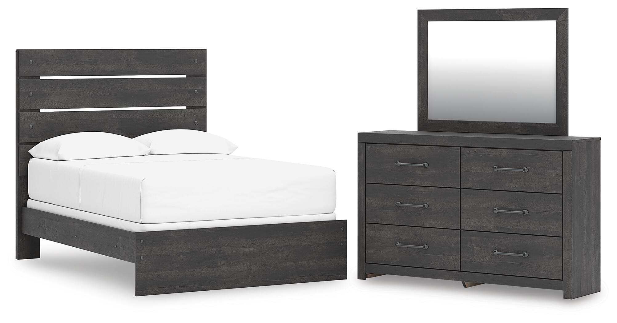 3 Pc. · Full Panel Bed, Dresser And Mirror