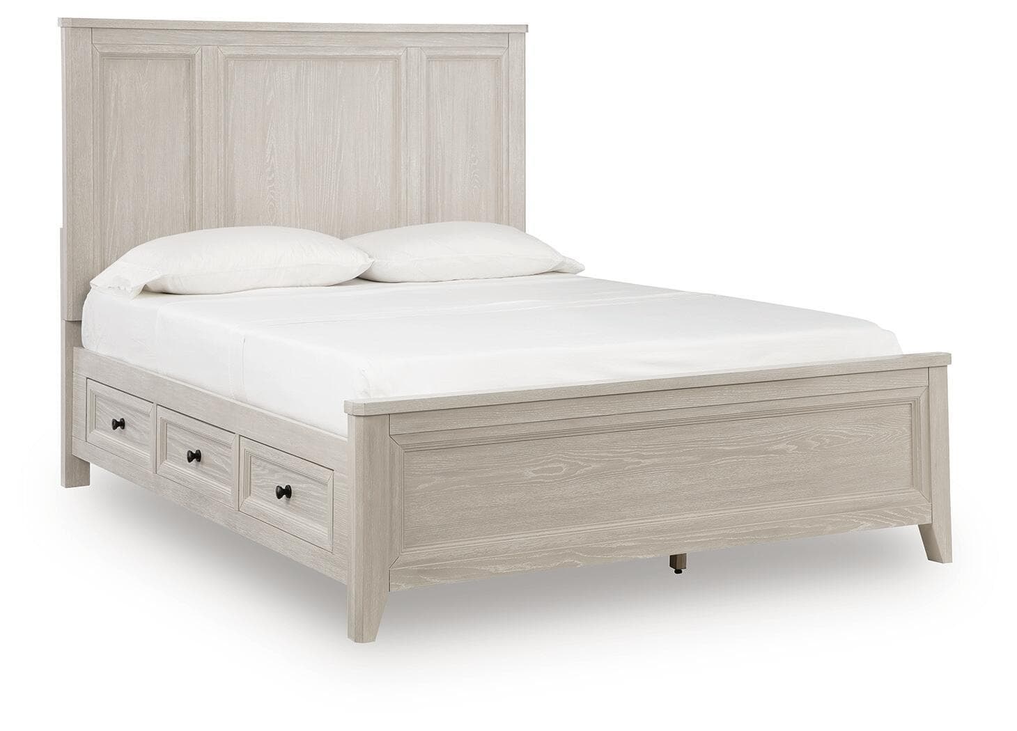 Queen Panel Storage Bed