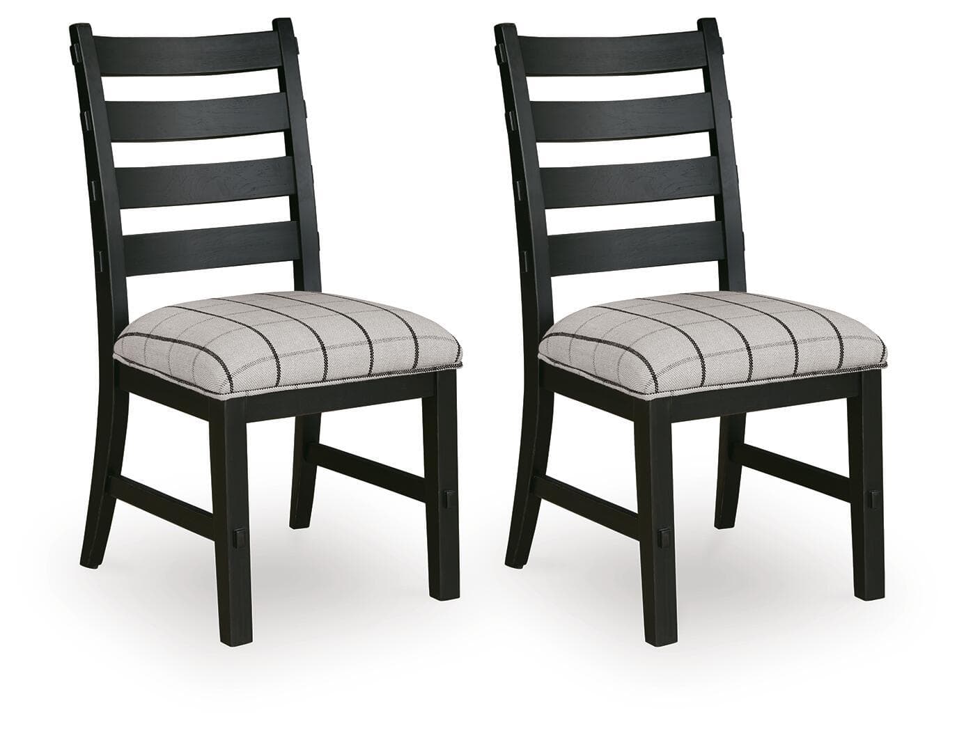 Ridgester - Dining Upholstered Side Chair (Set of 2) - Beige / Black