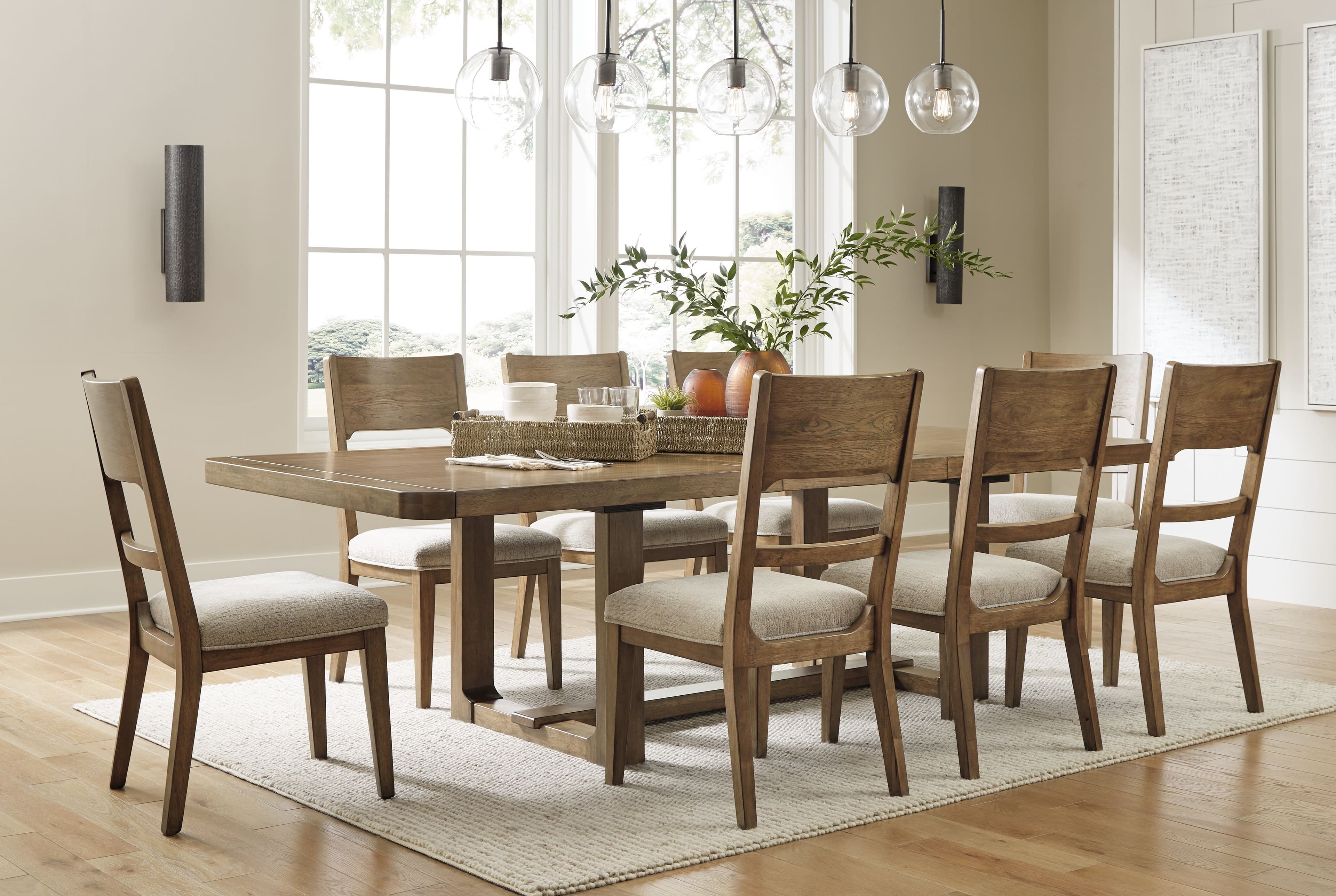 9 Pc. · Dining Room Table, 8 Side Chairs