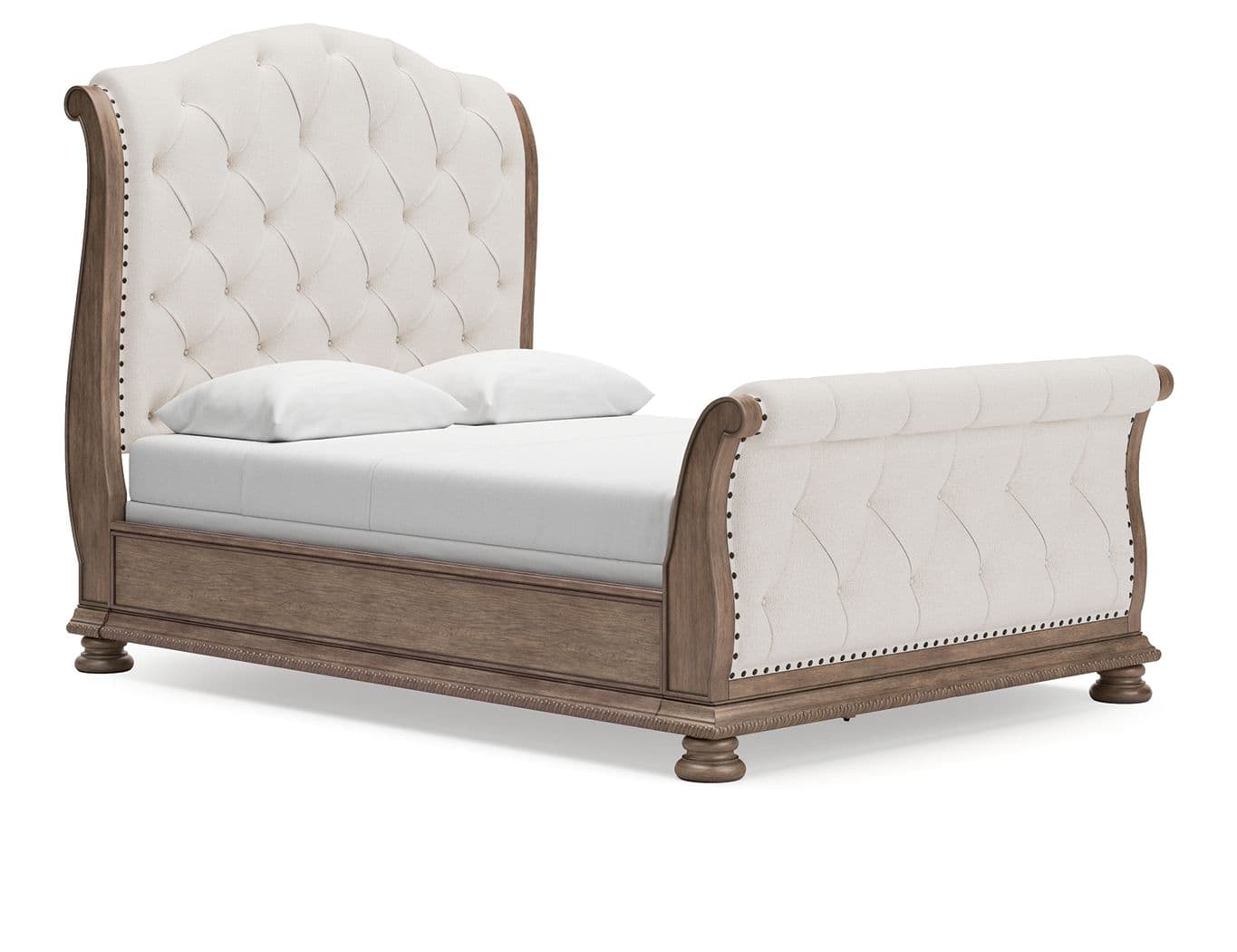 Queen Upholstered Sleigh Bed